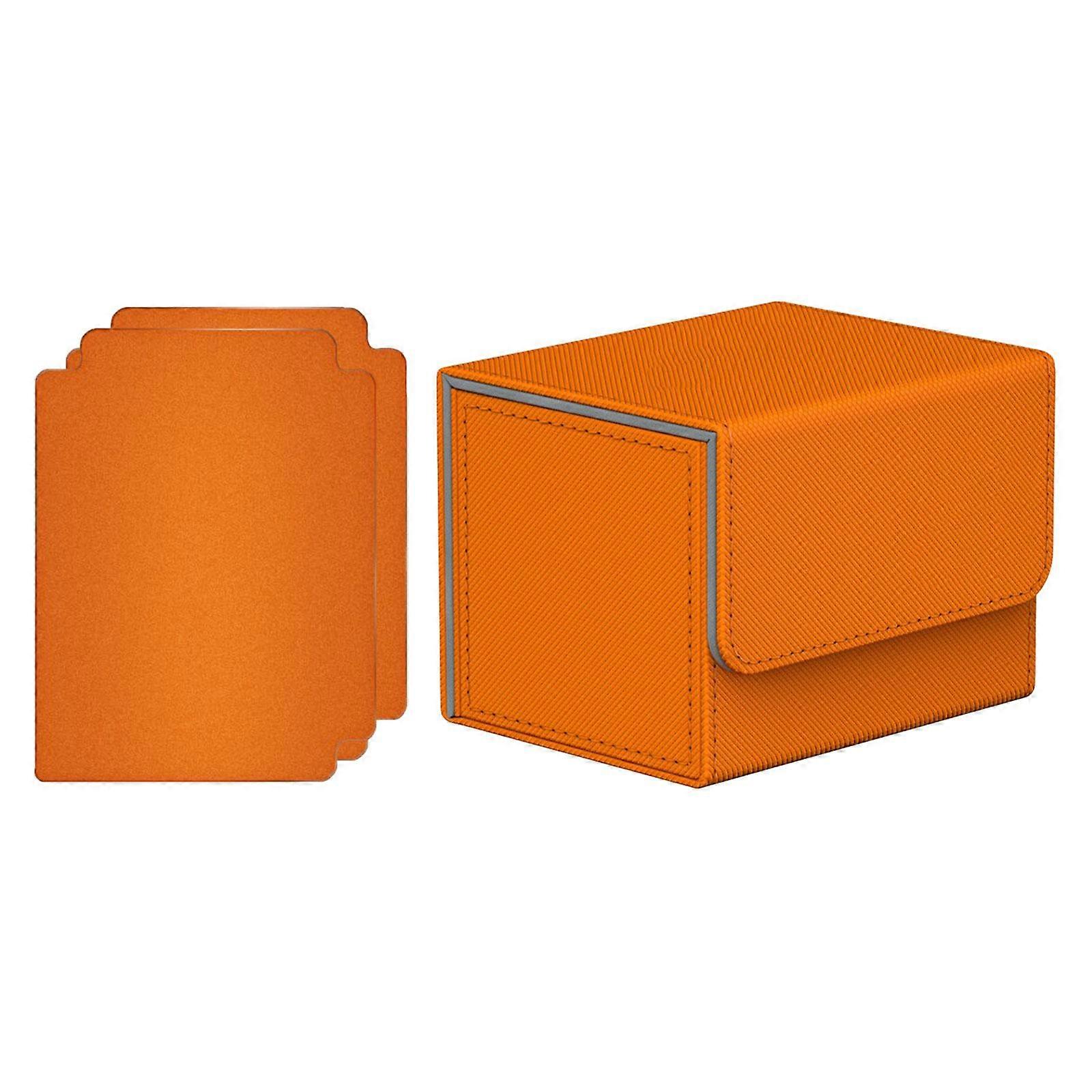 Card Deck Box Deck Aufbewahrungsbox Behälter Orange