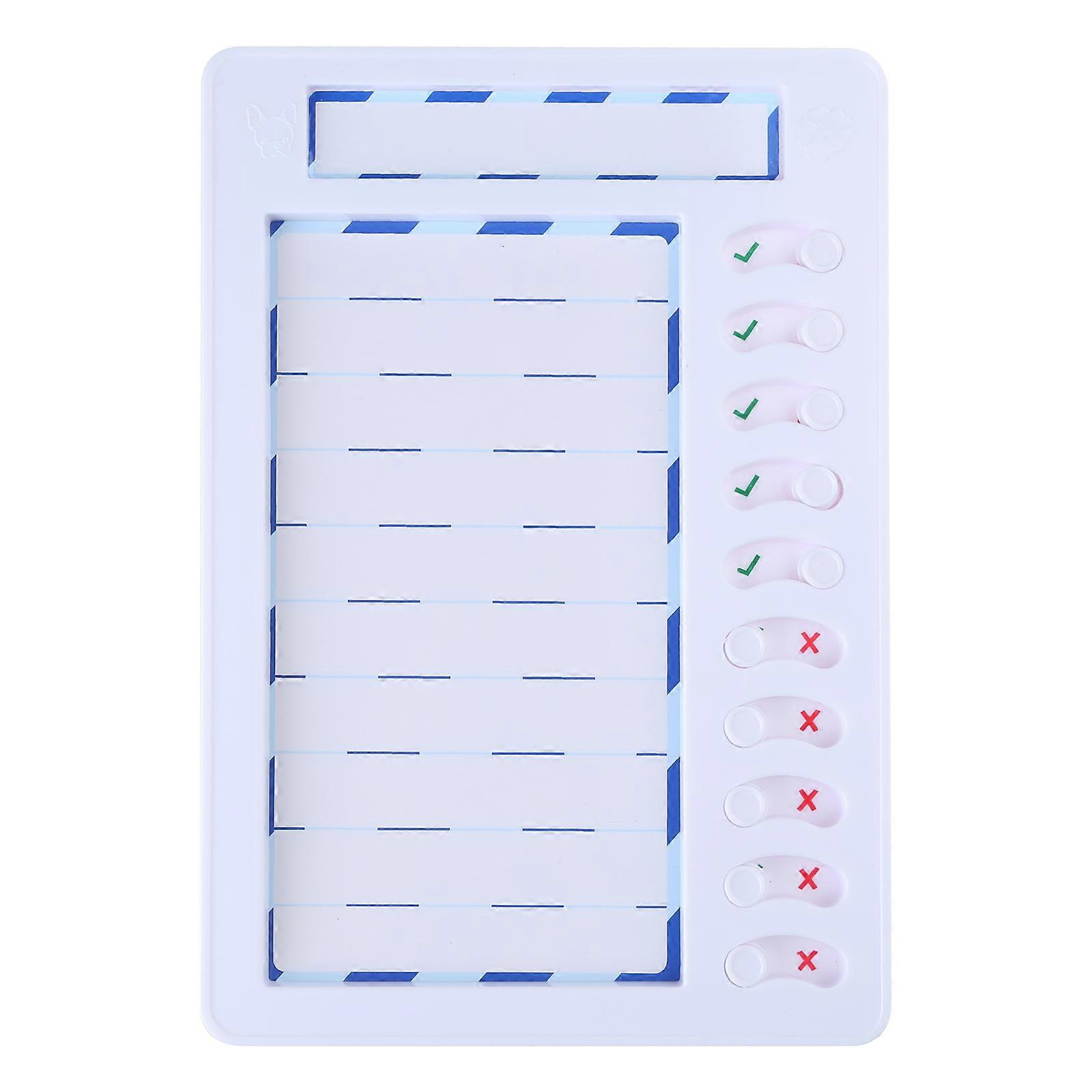 Portable Magnetic Daily Routine Chart for Kids Track Tasks and Schedule with Detachable Memo Board and Pen
