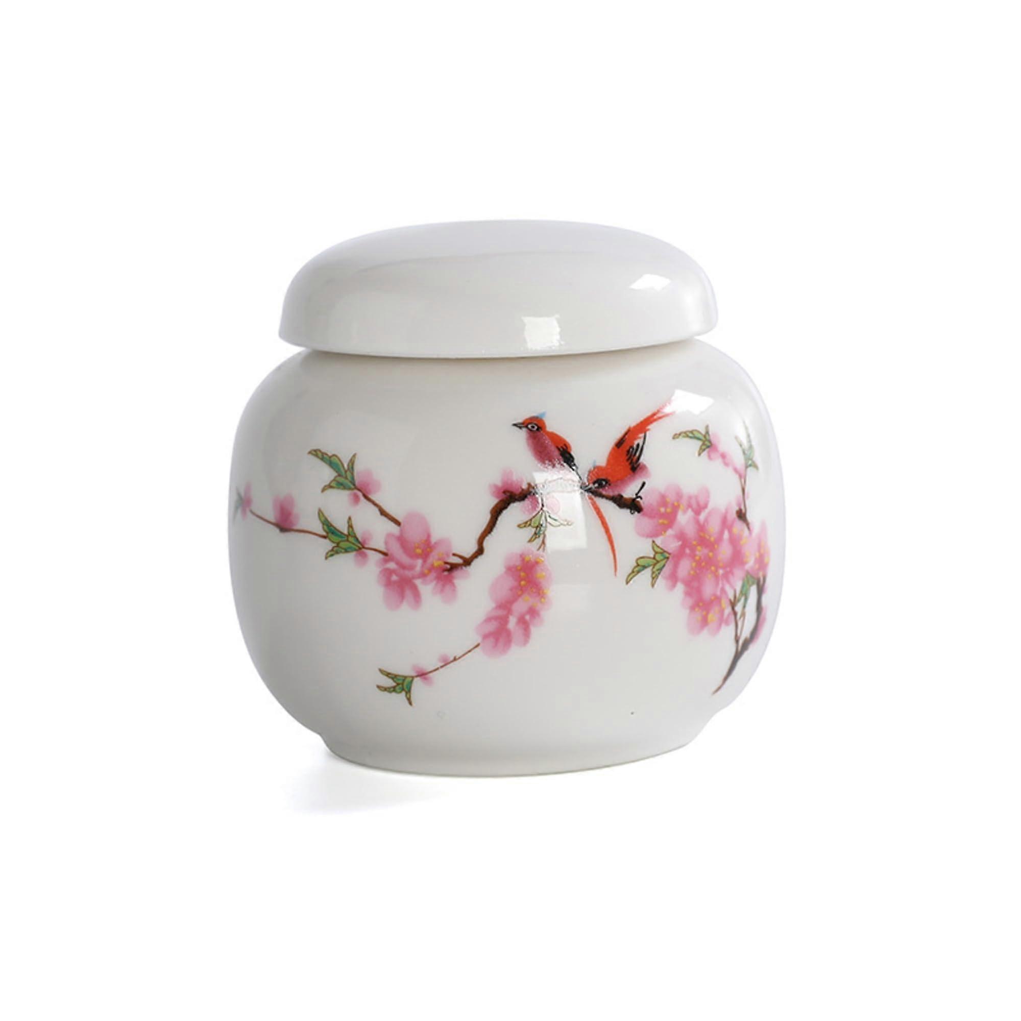 Big Ceramic Containers for Cosmetic Storage, BPA Free Refillable Jars with Leak Proof Lids, Set of 2, 8 Oz Each