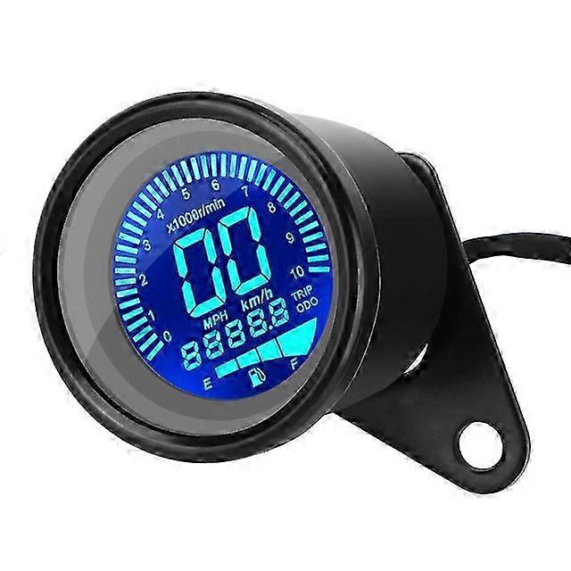 Universal Night Vision Digital Indicator with Multi-Function Tachometer and Fuel Meter for Motorcycles, Complete with Odometer and Speedomet