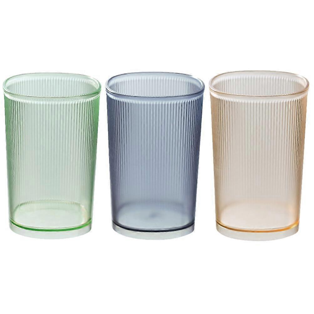 Pack of 3 Transparent Toothbrush Cups for 's Bathroom, Unbreakable