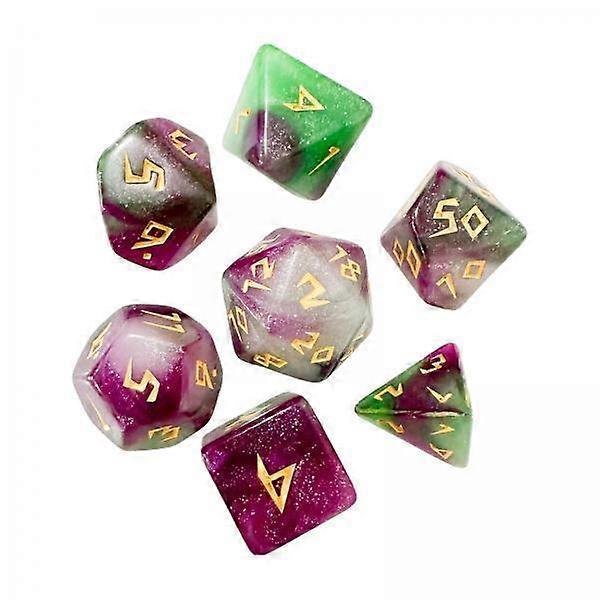 2-4pack 7Pcs Polyhedral Dice D4 D6 D8 D10 D12 D20 for Party Favors Role Playing