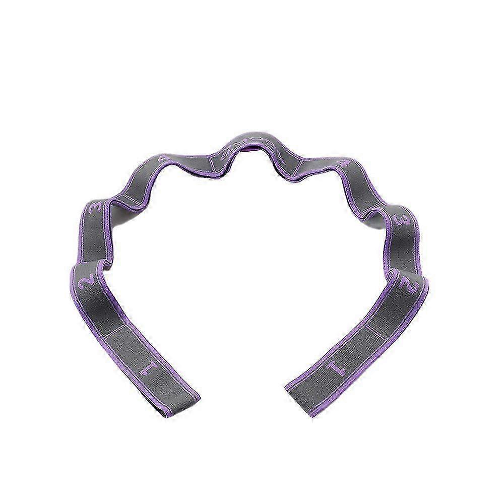 Elastic Yoga Stretching Strap with Multiple Loops for Physical Therapy, Pilates, Yoga Practices, and Dance Activities