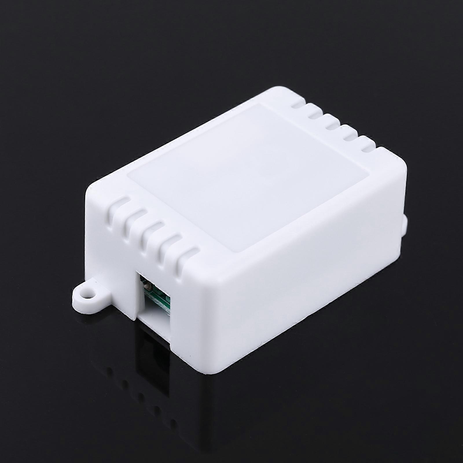 Ac220 V AK-AC220-1X-MZ Rf Wireless Remote Control OnOff Receiver Transmitter Paste Circular Panel Universal Power Switch  White