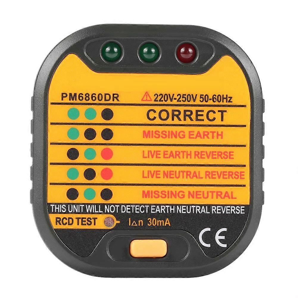 High quality  PEAKMETER PM6860DR Automatic Plug and Socket Tester...