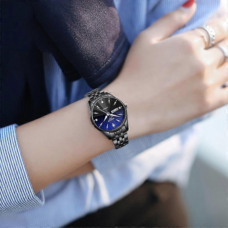 WLISTH S520 Date Week Display Luminous Quartz Wrist Watch for Men Women