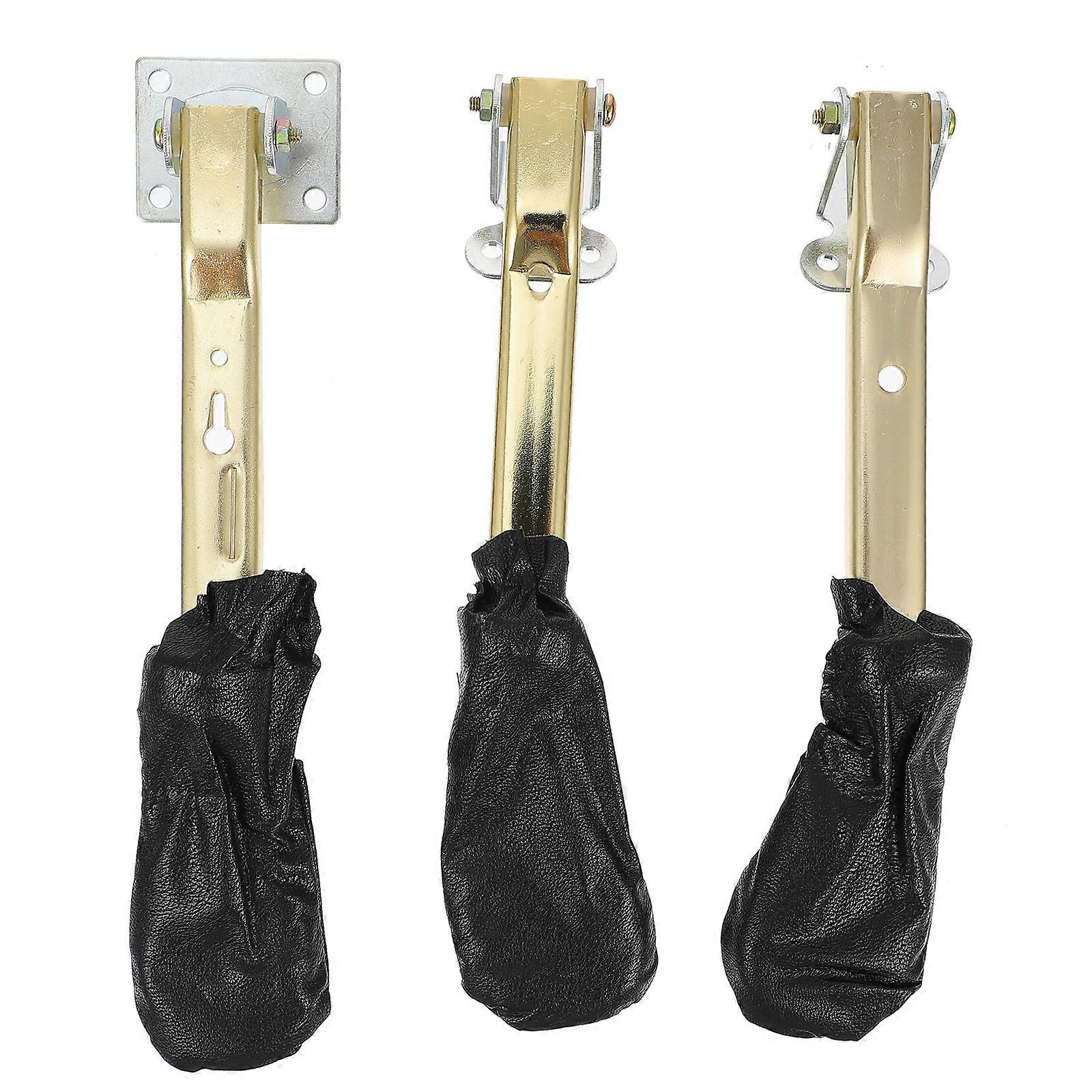 3pcs Premium Golden Piano Pedals Durable Metal Replacement for Upright Instruments, Reliable and Practical Design