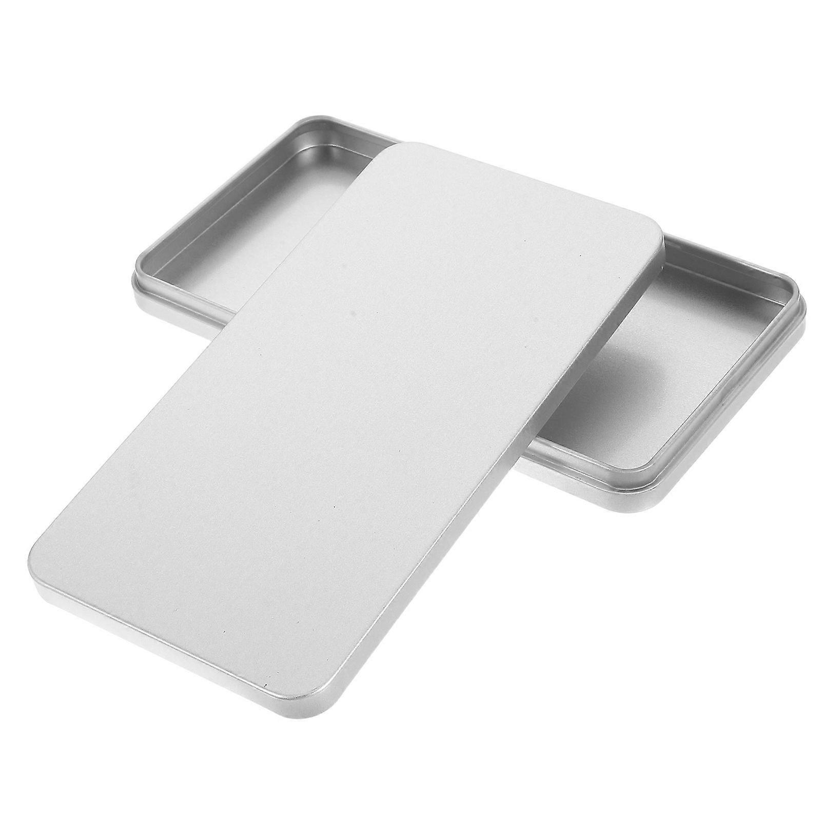 Case Holder For Storage Case Home And Business Use Silver Color Metal Money Storage 1Pack