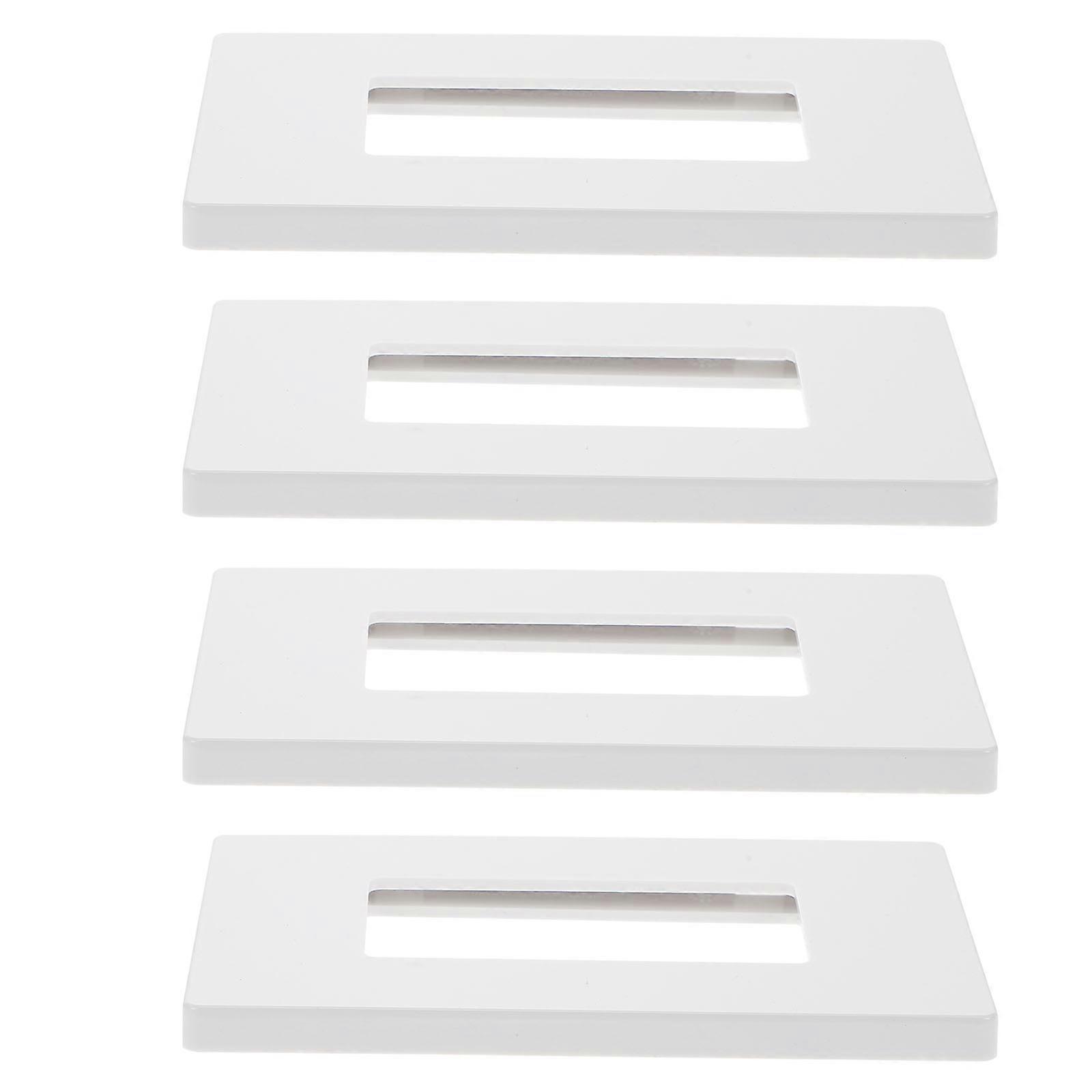 Electrical Wall Outlet Cover Easy Installation Decorator Switches and Outlets 12X7.5CM White 4Set