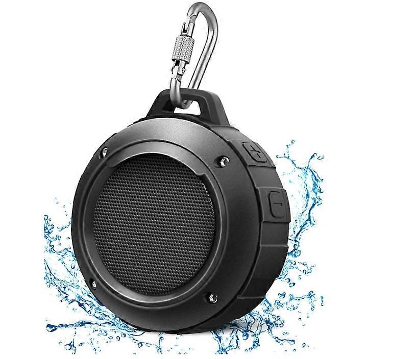 Portable Bluetooth Speaker, IPX5 Waterproof Shower Speakers with HD Stereo, 8 Hour Playtime, Built-in Mic, Suction Cup, Wireless Speaker(Black)