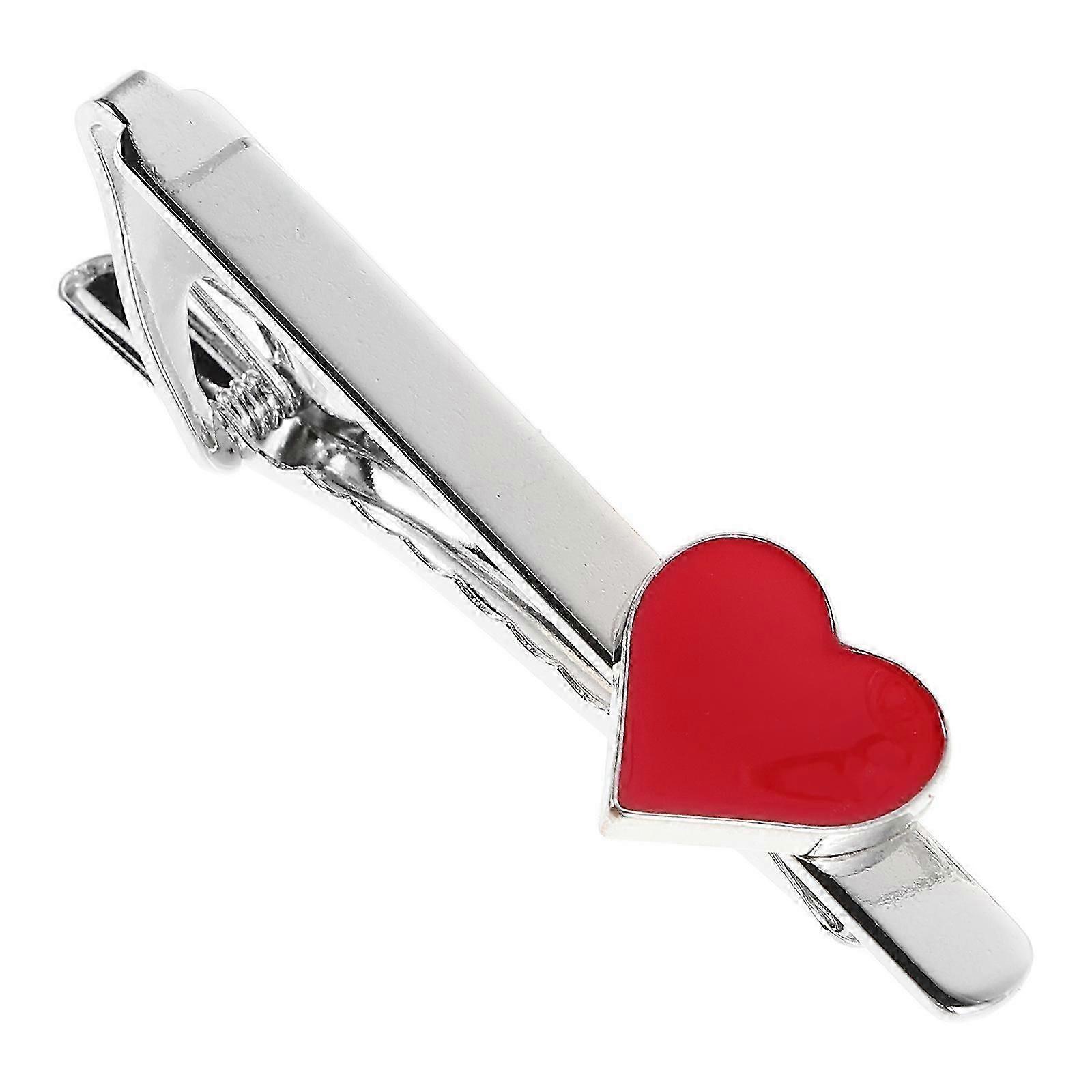 Professional Heart Tie Clips for Men, Combines Fashion and Functionality, High Quality