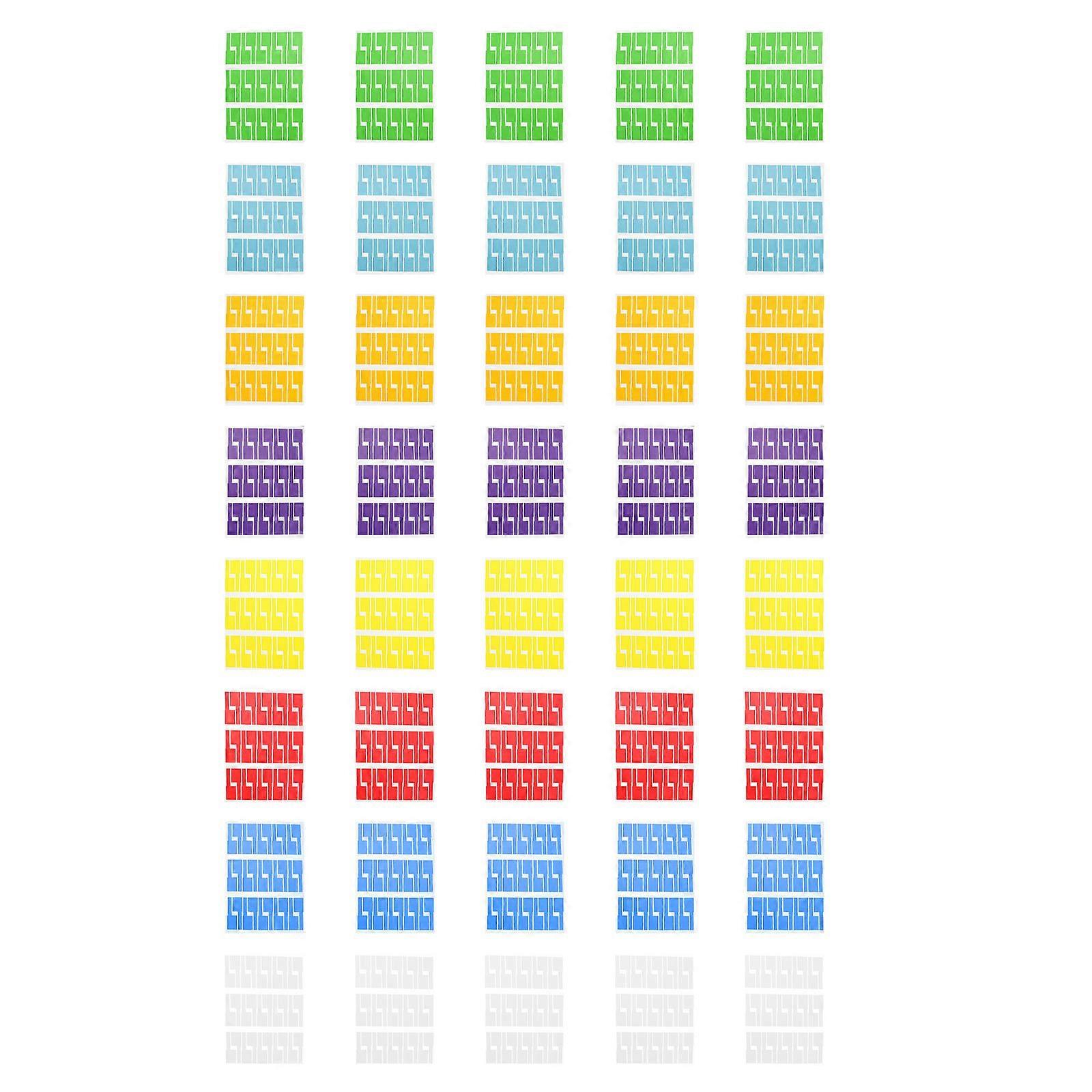Identification Labels Stickers Multi-Color Writing For Office Organization 40 Sheets Green
