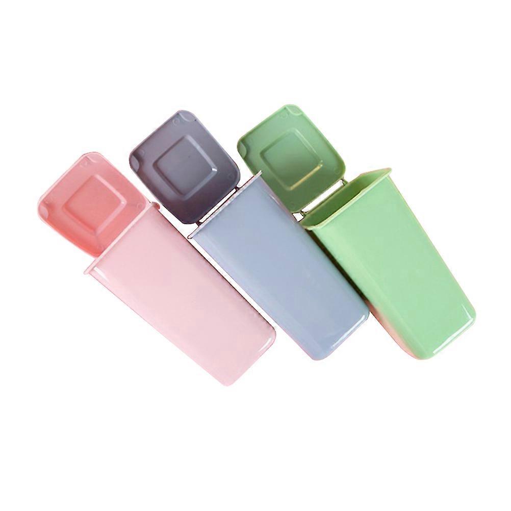 Office Stationery Supplies Mini Trash Can Shaped Pen Holder for General Users Nestable Design 3Pack