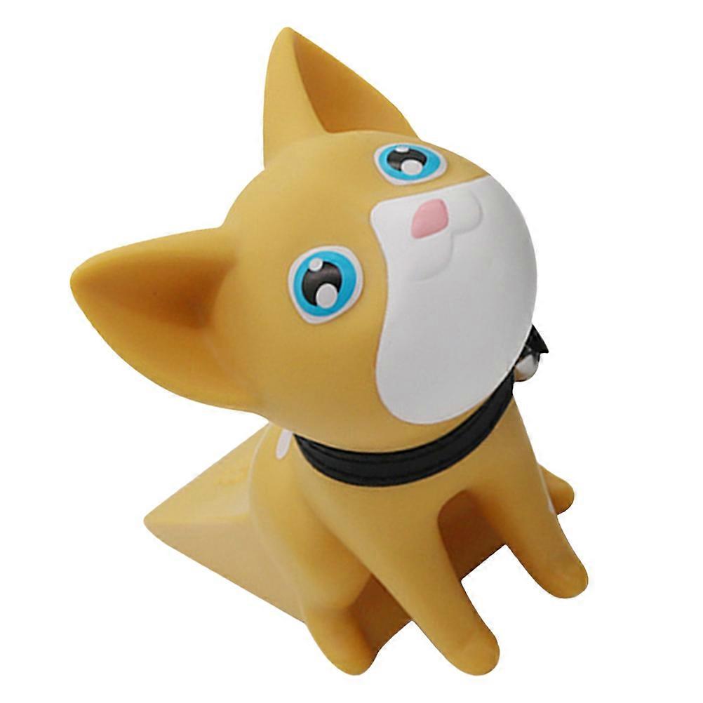 Cute Cat Door Stopper Wedge for Home Office Floor Decorative Cartoon Animal Design Lightweight Compact Doorstop Keeps Open Safely for Pets