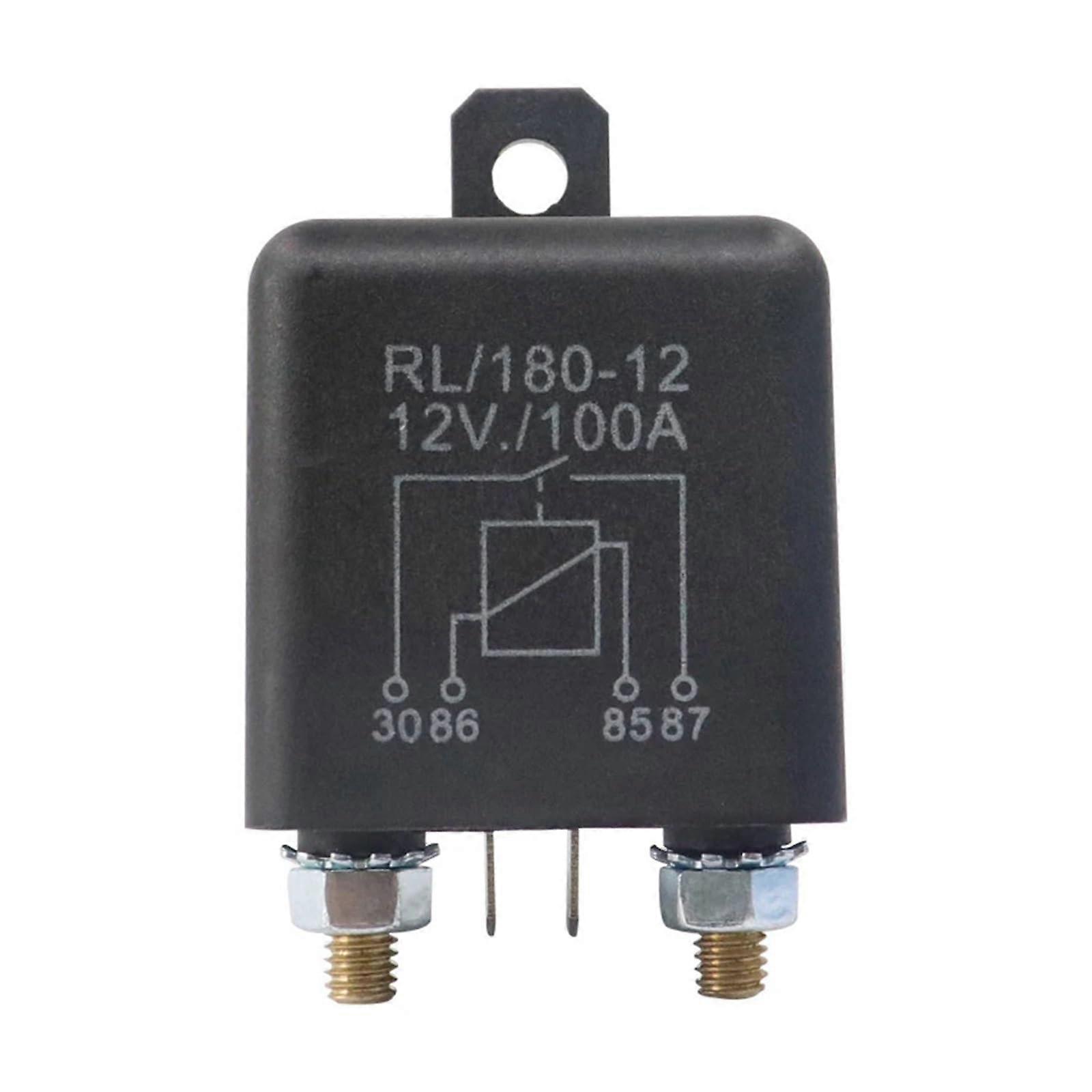 High Current Relay Starting Relay 200A 100A 12V/24V Power Automotive Heavy Current Start Relay Car Relay (12V 100A) 12 V 100 A