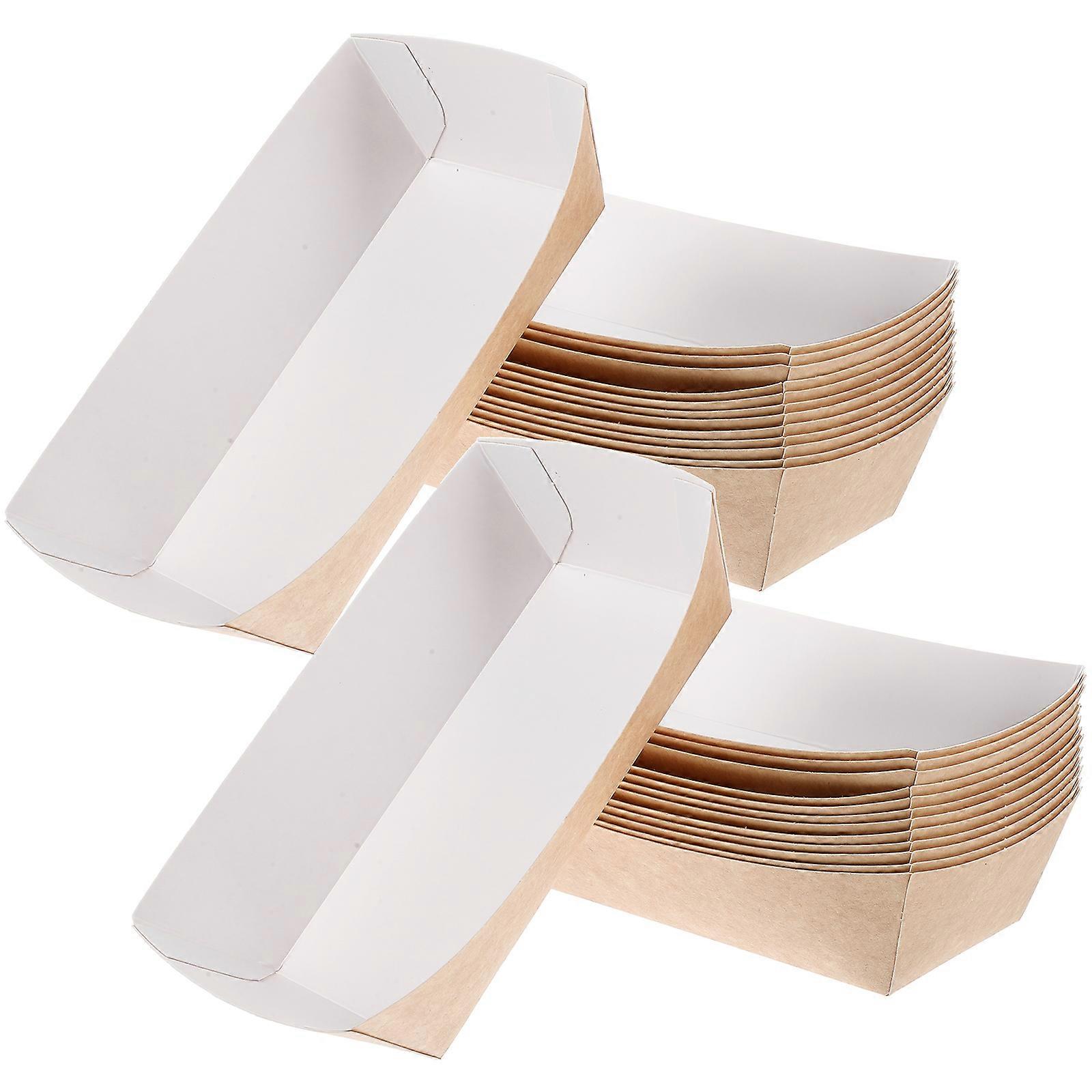 Appetizer General Users 14.50X10.50X3.50CM Paper Packaging 100Set