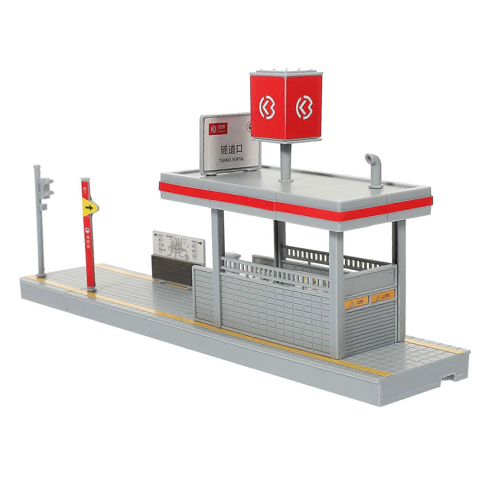 Diy Subway Station Model Platform For Creative Play Indoor Outdoor Decoration Easy Assembly Enhancing Imagination And Hands Skills