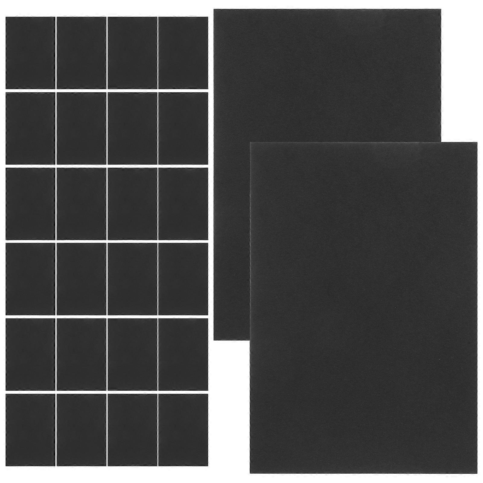 Daily Use Blank Cards Rectangular Note-Taking Classic Design 14.8x9.8cm Black 100Set