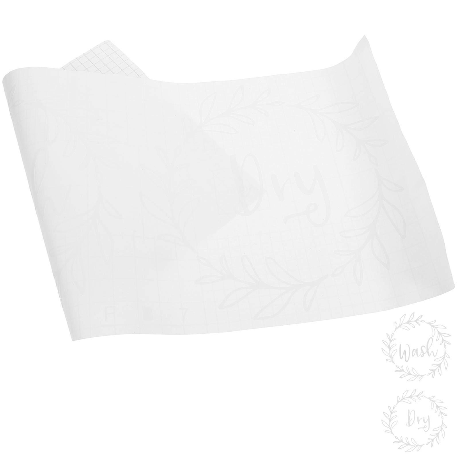 Removable Laundry Wall Stickers, 2 Sheets White Decorative Decals with Gentle Adhesive, Easy Peel Off Without Residue for Home Decor