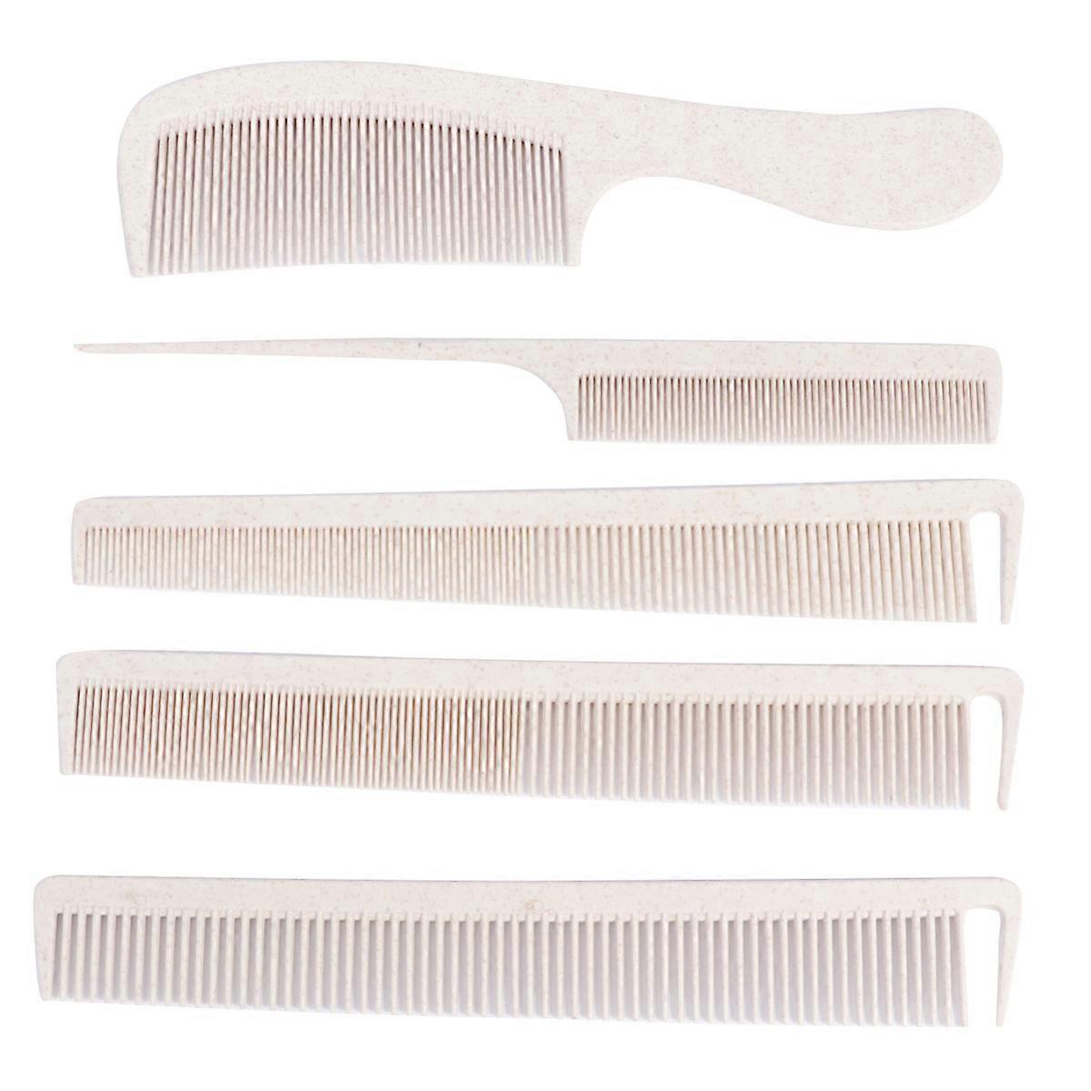 Portable Comb Fine Teeth Hair Comb Hairdressing Comb Women 5Pcs