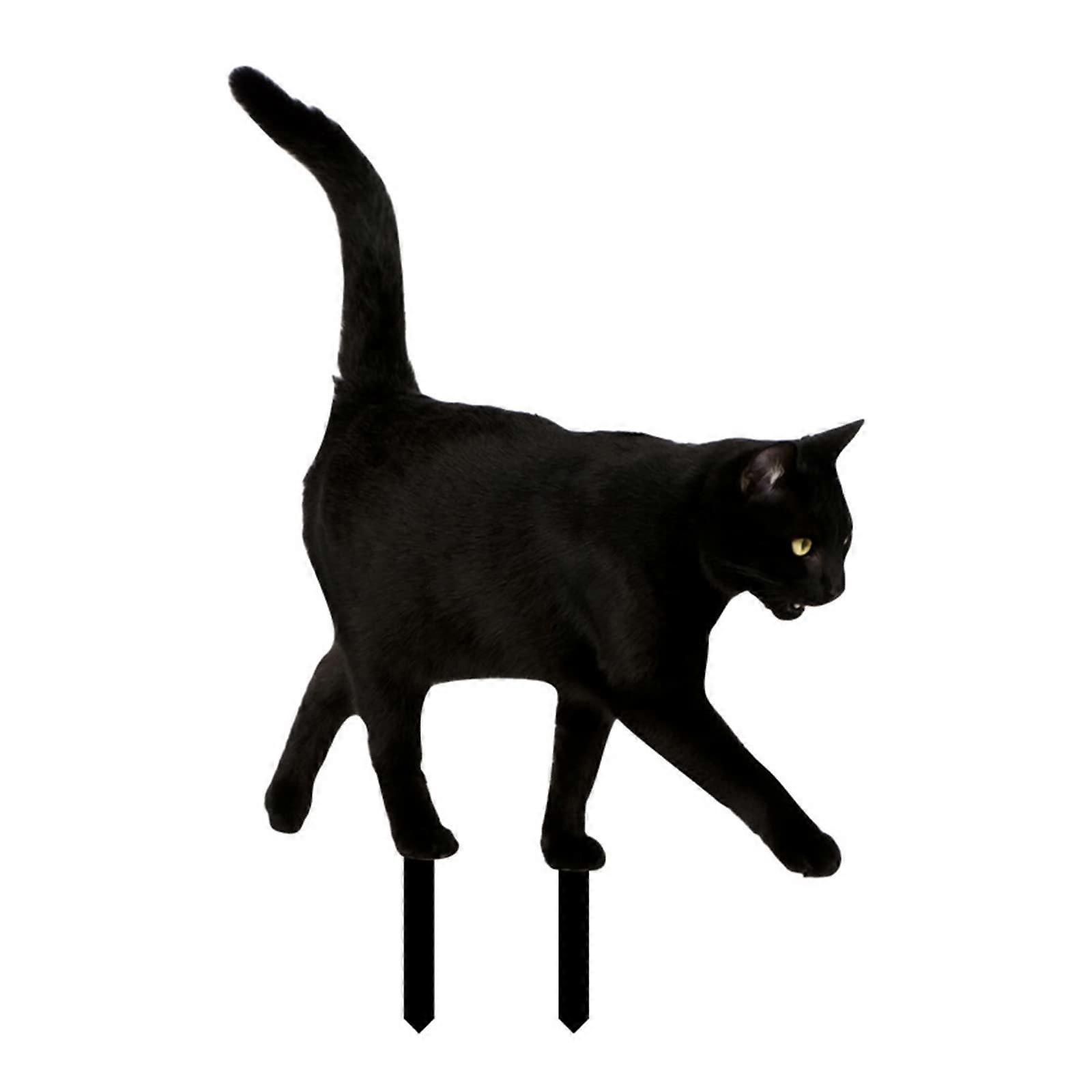 Acrylic simulation cat, garden post, decorative sign, ornaments, art for courtyard, courtyard, lawn, home decorations