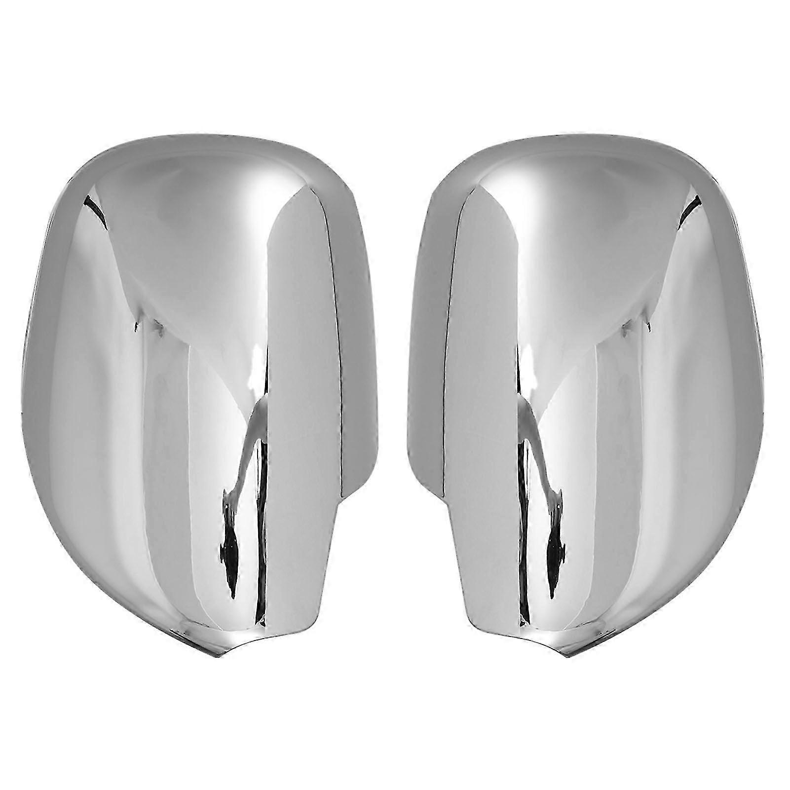 2pcs Rearview Side Mirror Cover Cap ABS Chrome Plated Suitable for Certain Brands