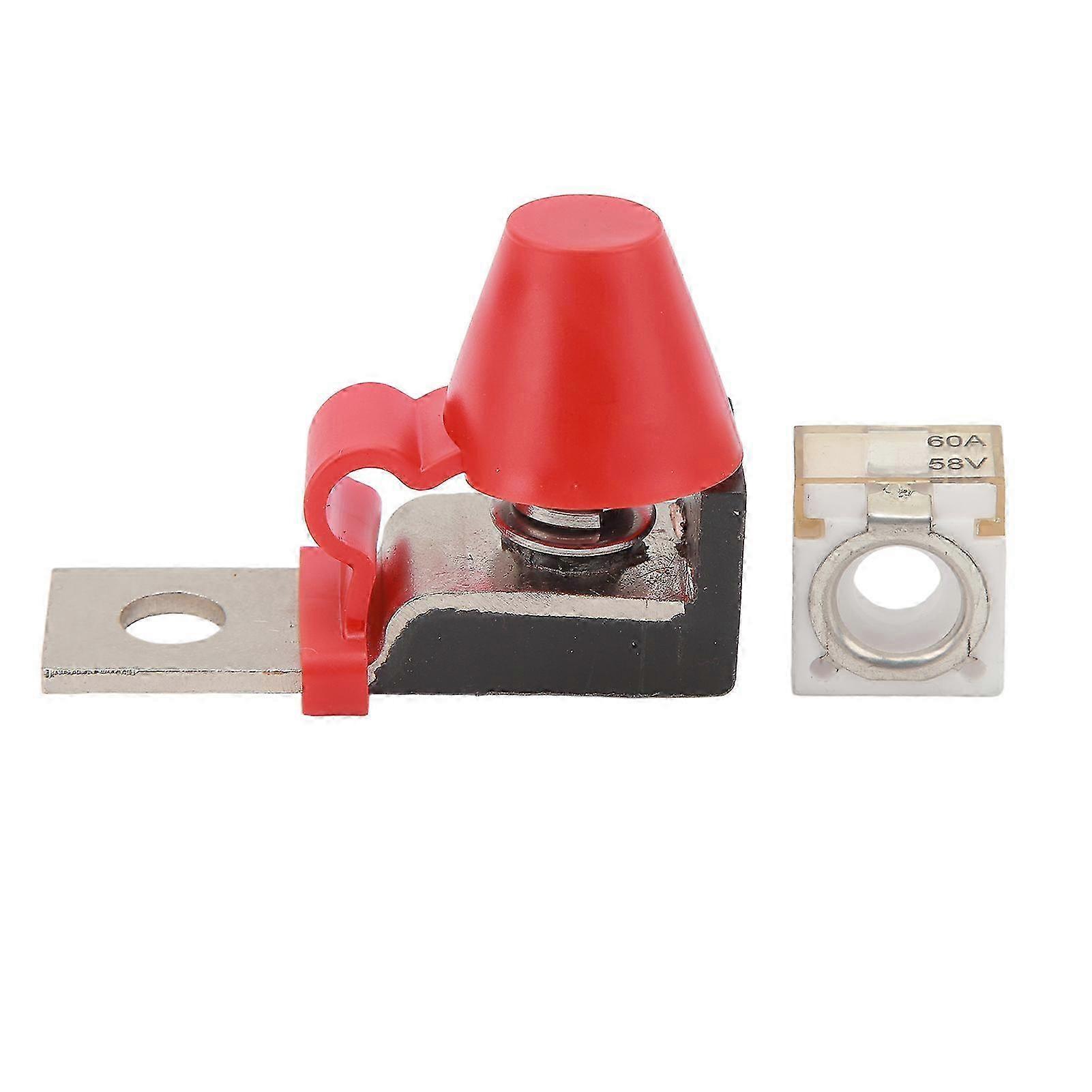 58V Fuse Block Kit with M8 Single Stud for Multiple Batteries in Boats, Trucks, RVs, and Construction Vehicles 60A