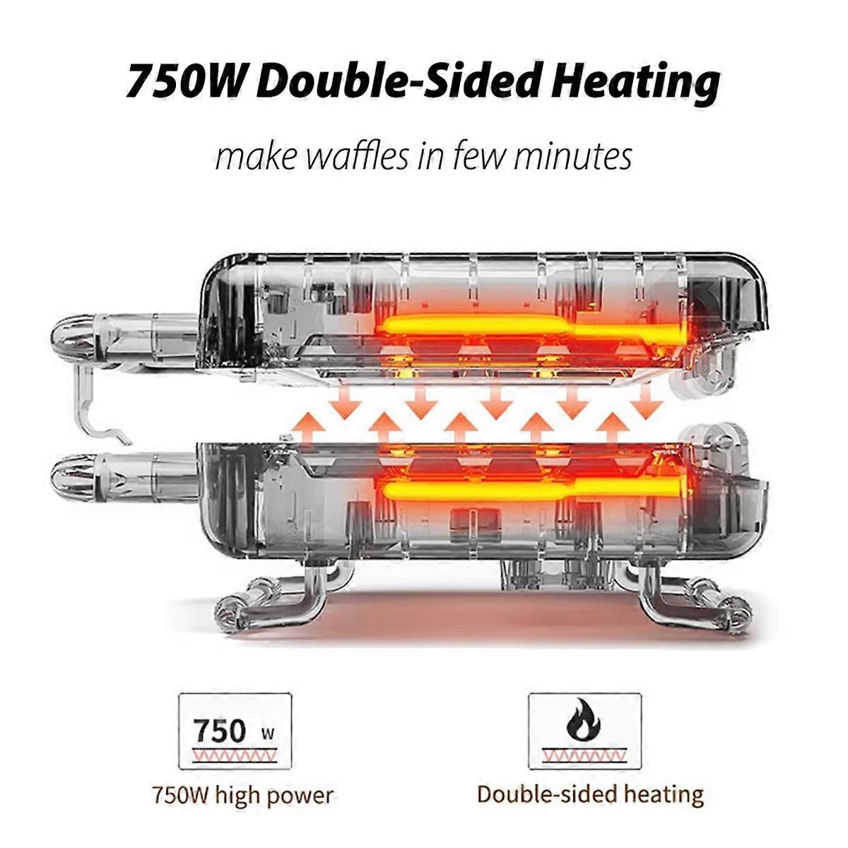 Mini WaffleMaker 6 Animal Shaped Pancakes Breakfast Machine (EU)