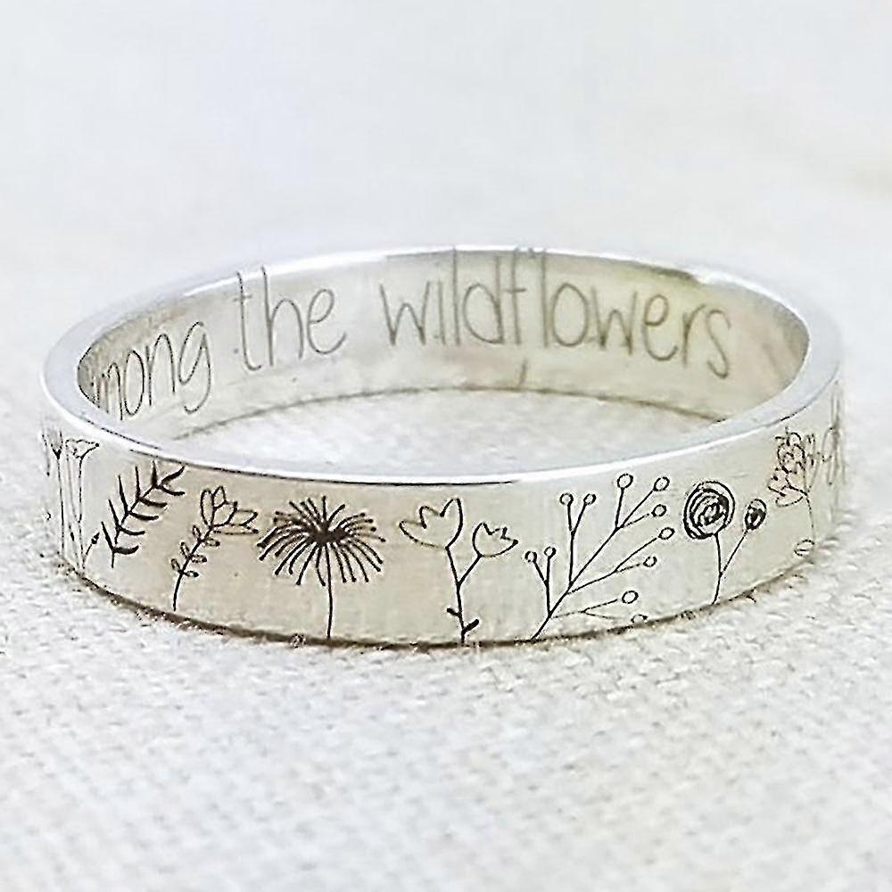 Classic Engraved Floral Ring