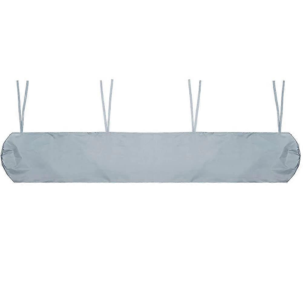 Patio Protection Canopy Waterproof Replacement Awning Canopy Dustproof Sun Protection Storage Bag With String Gray for 3M