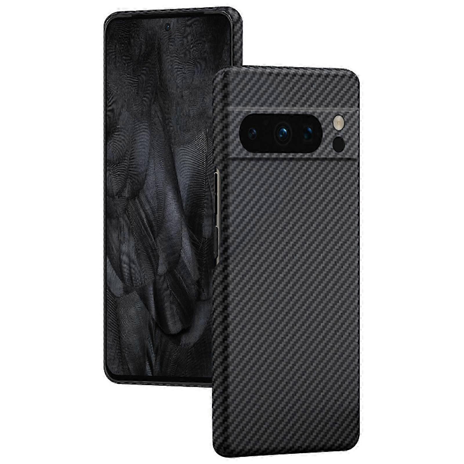 Ultra Slim Case for Google Pixel 8 Pro, Protective Case Made of Real Aramid Fiber, Soft Touch, Tough Durable Carbon Bumper