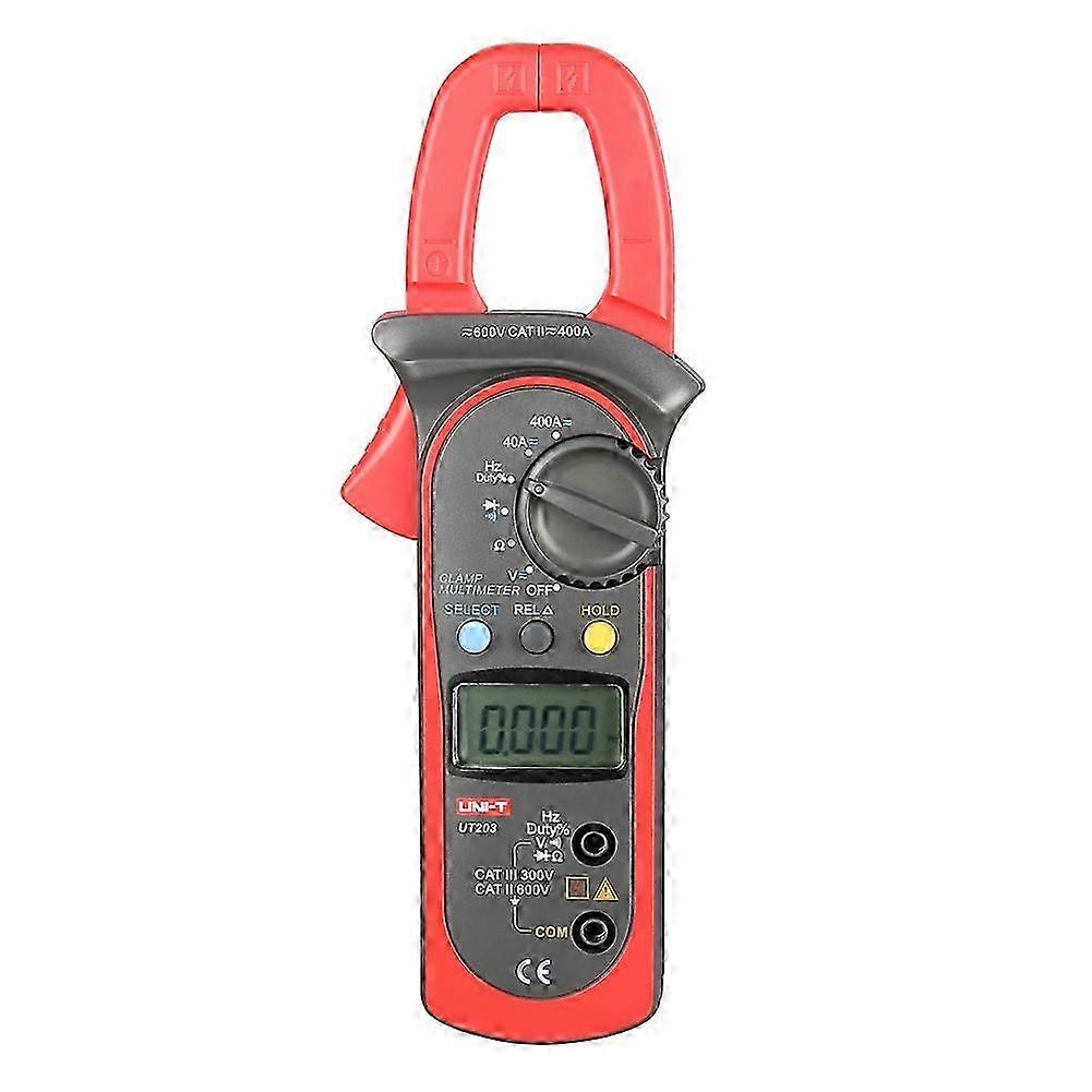 1pc Digital Clamp Multimeter AC/DC Voltage Current Resistance Temperature Tester (UT203)