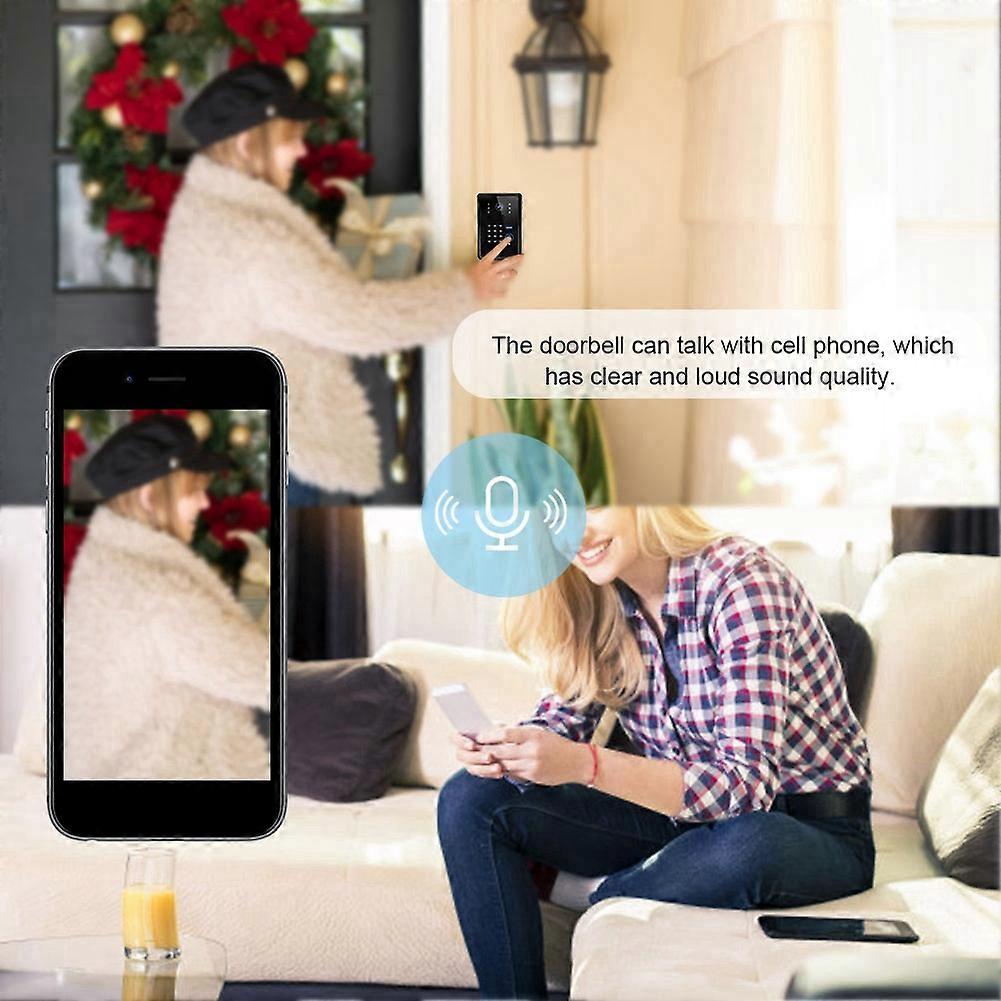 Intelligent Intercom Doorbell Wireless Video Door Phone with Electric Control Lock