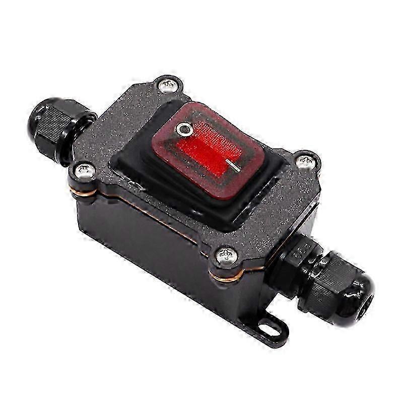 IP67 vanntett inline-bryter 12V DC 20A høy strømeffekt)