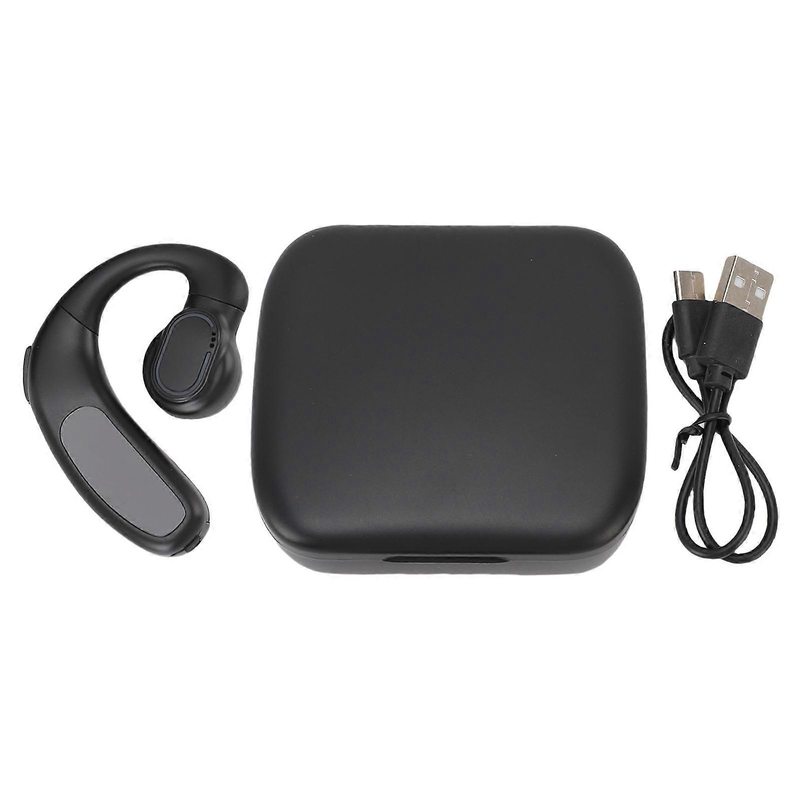 Rainproof 180° Rotatable Bluetooth 5.5 Earhook Earbuds with Digital Display & Surround Sound