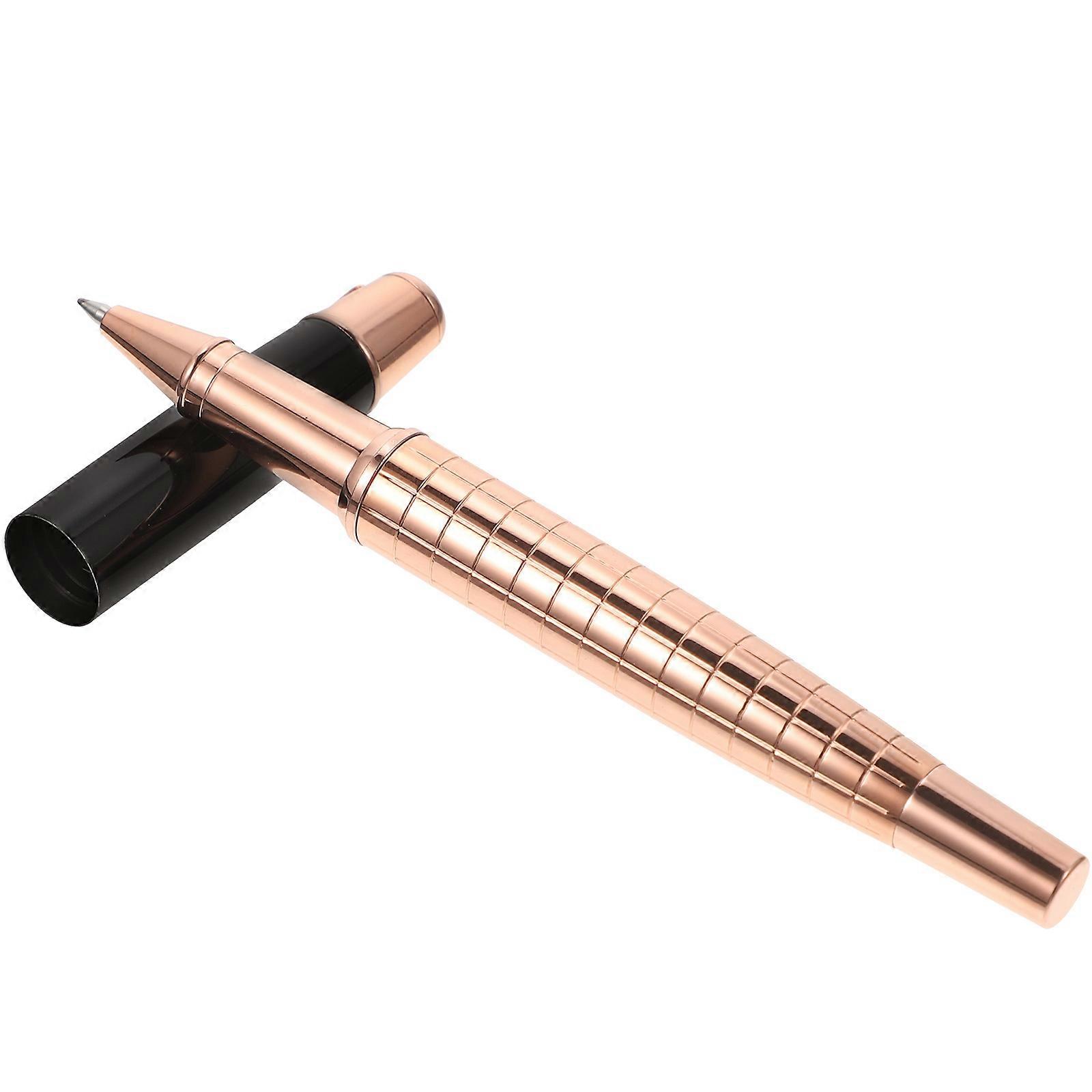 Metal Ballpoint Pen Replaceable Refill Long-term Use Home Office 1Set