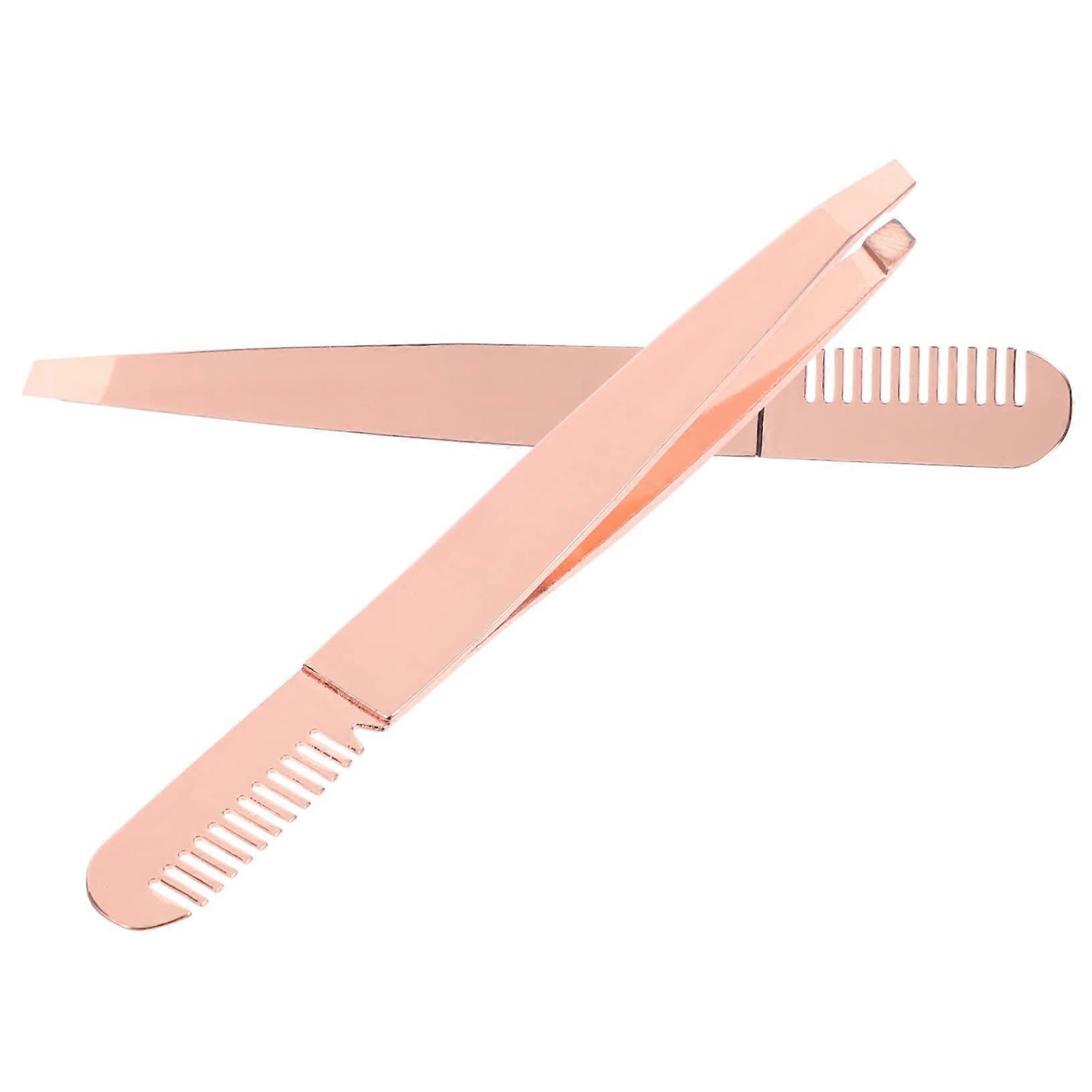 2 pieces eyebrow tweezers from precision tools for eyebrow shaping and hair removal, ergonomic design for men.
