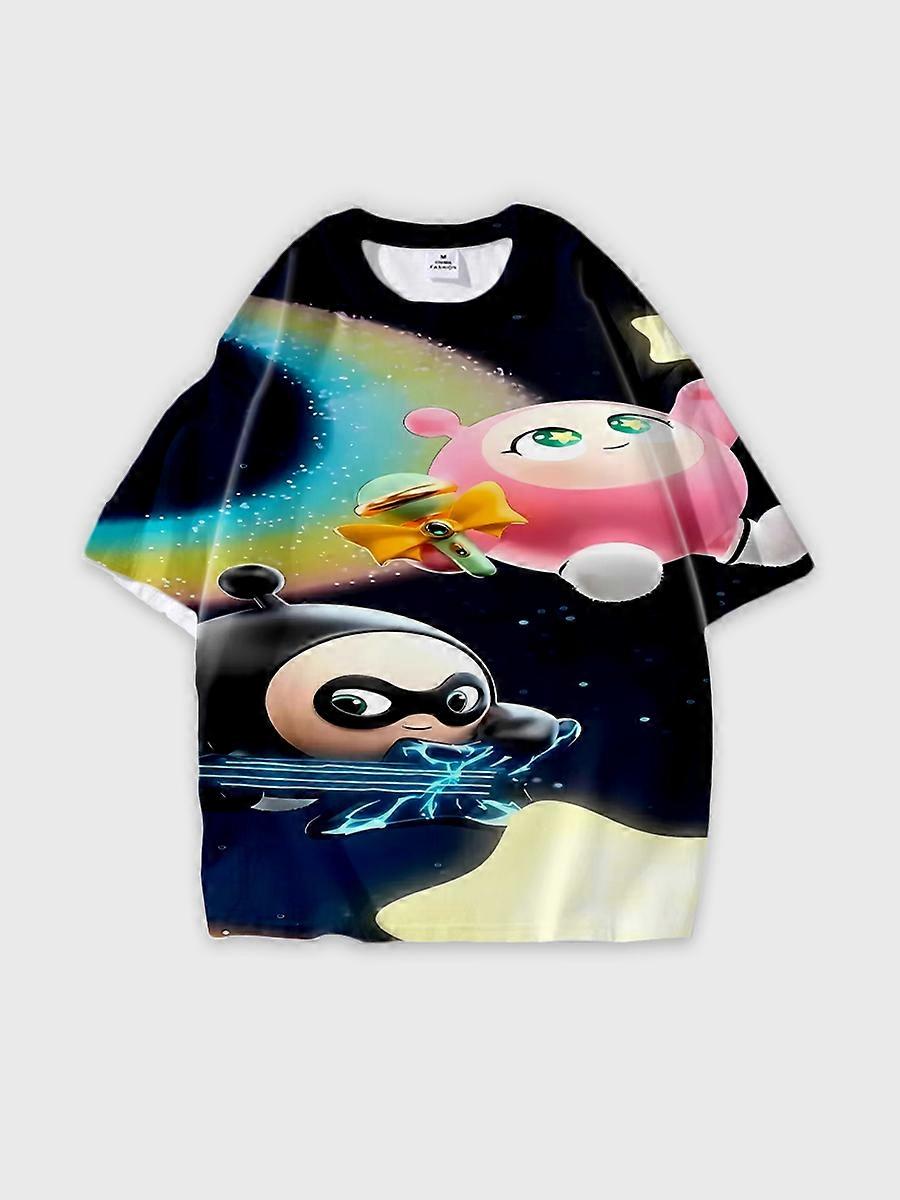 T-shirt round neck Pattern loose short sleeve JW1926