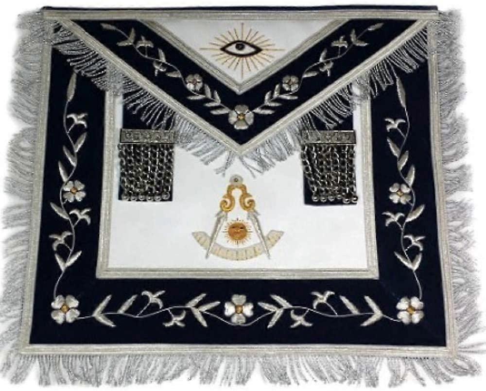 Masonic Past Master Apron Gold And Silver Hand Embroidery Apron