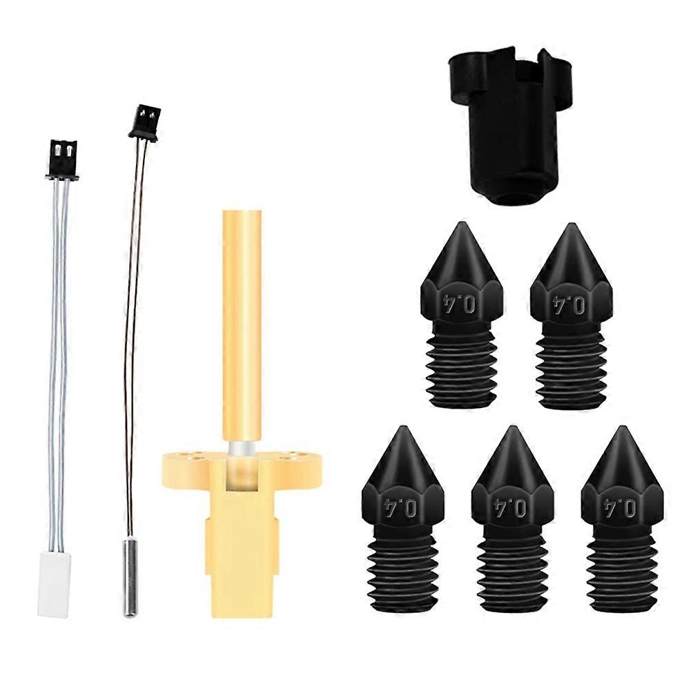 Hotend Kit for IR3 V2 Hardened Steel Nozzle Thermistor NTC100k Heating Tube Throat Heater Block 3D Printer Parts 0.4mm