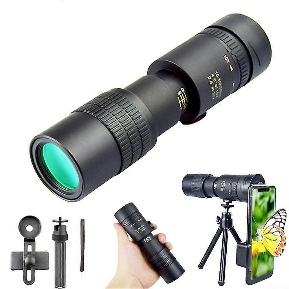 10-300X Monocular Telescope with HD Zoom, Low Light Night Vision for Bird Watching, Hunting, Camping, and Wildlife Viewing