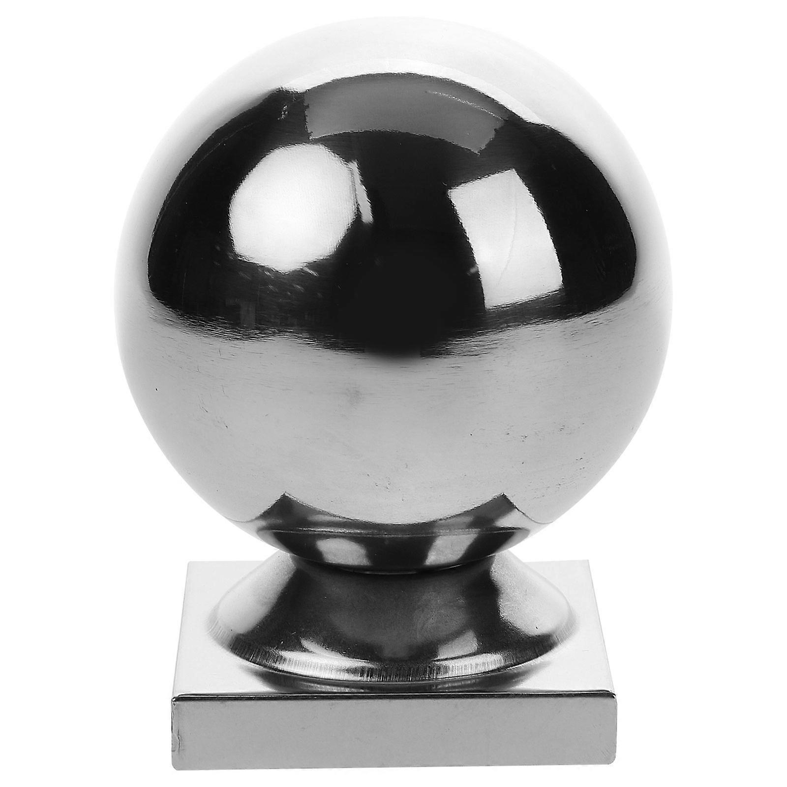 It sounds like you're describing a product listing for **stainless steel stair railing finials** — decorative post caps designed for durability and