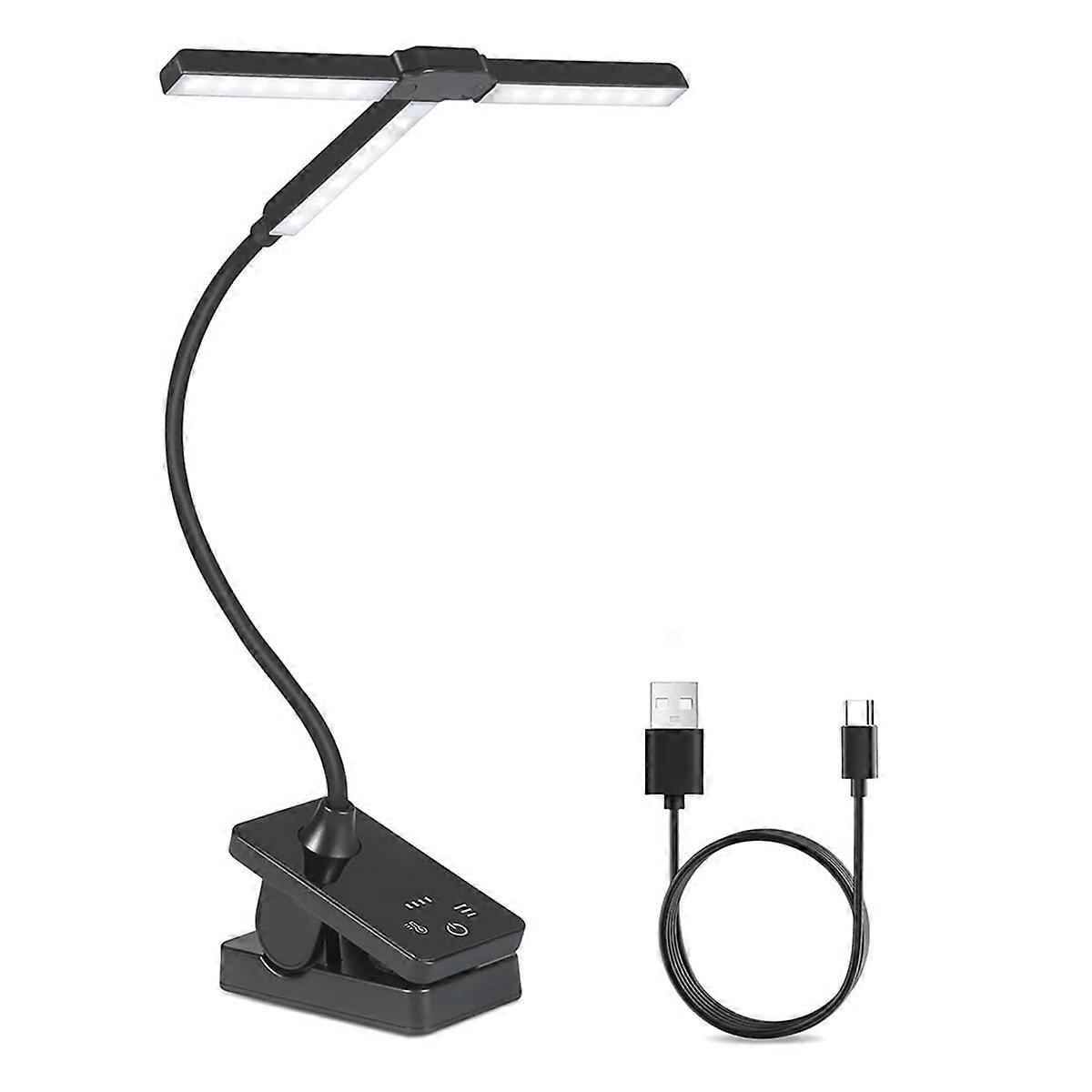 51 Led Music Stand Light, Folding Rechargeable Clip on Light, Portable Professional Piano Lamp with 4 Color 3 Brightness