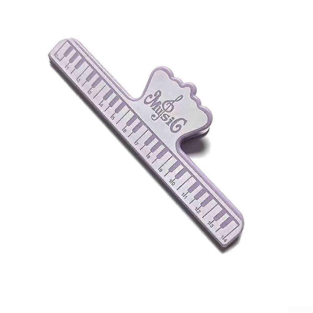 Lightweight Sheet Music Clip Holder for Easy Use with Any Size Books or Magazines (Purple)
