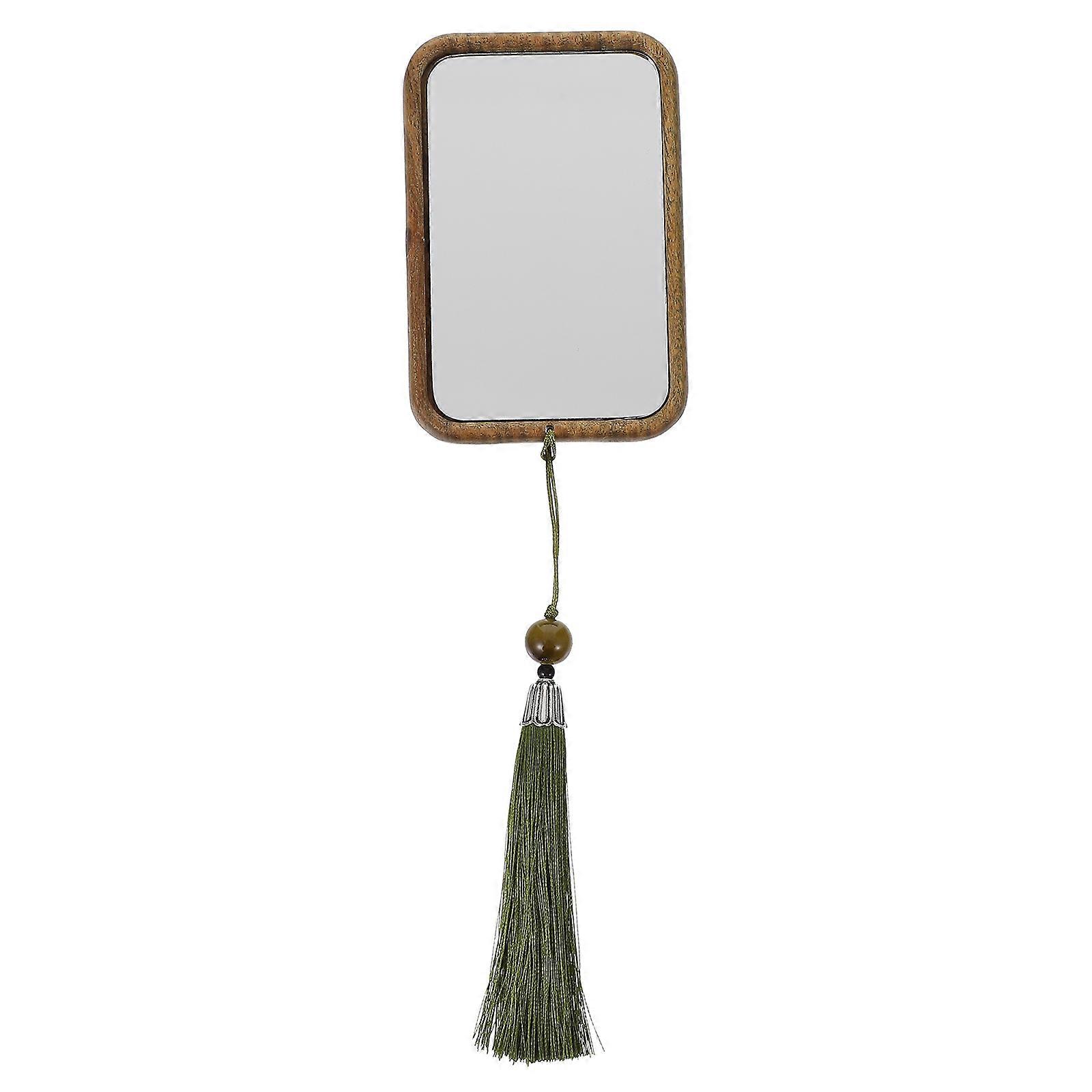 Multi Makeup Mirror with Tassel Pendant for Travel and Daily Use Stylish Composite