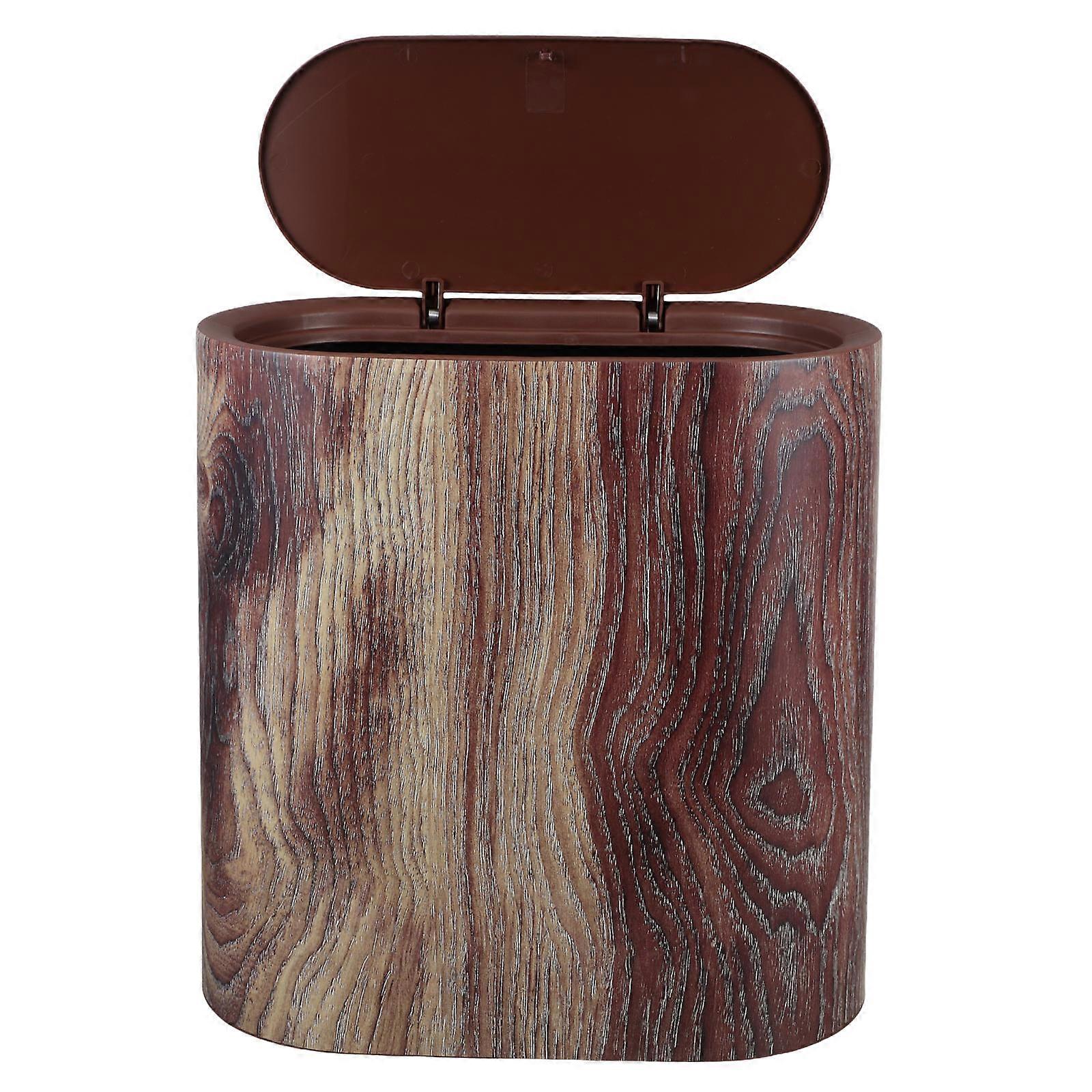 Waste Basket For Bedroom Toilet Garbage Bin Easy To Clean PP Material 1Pack