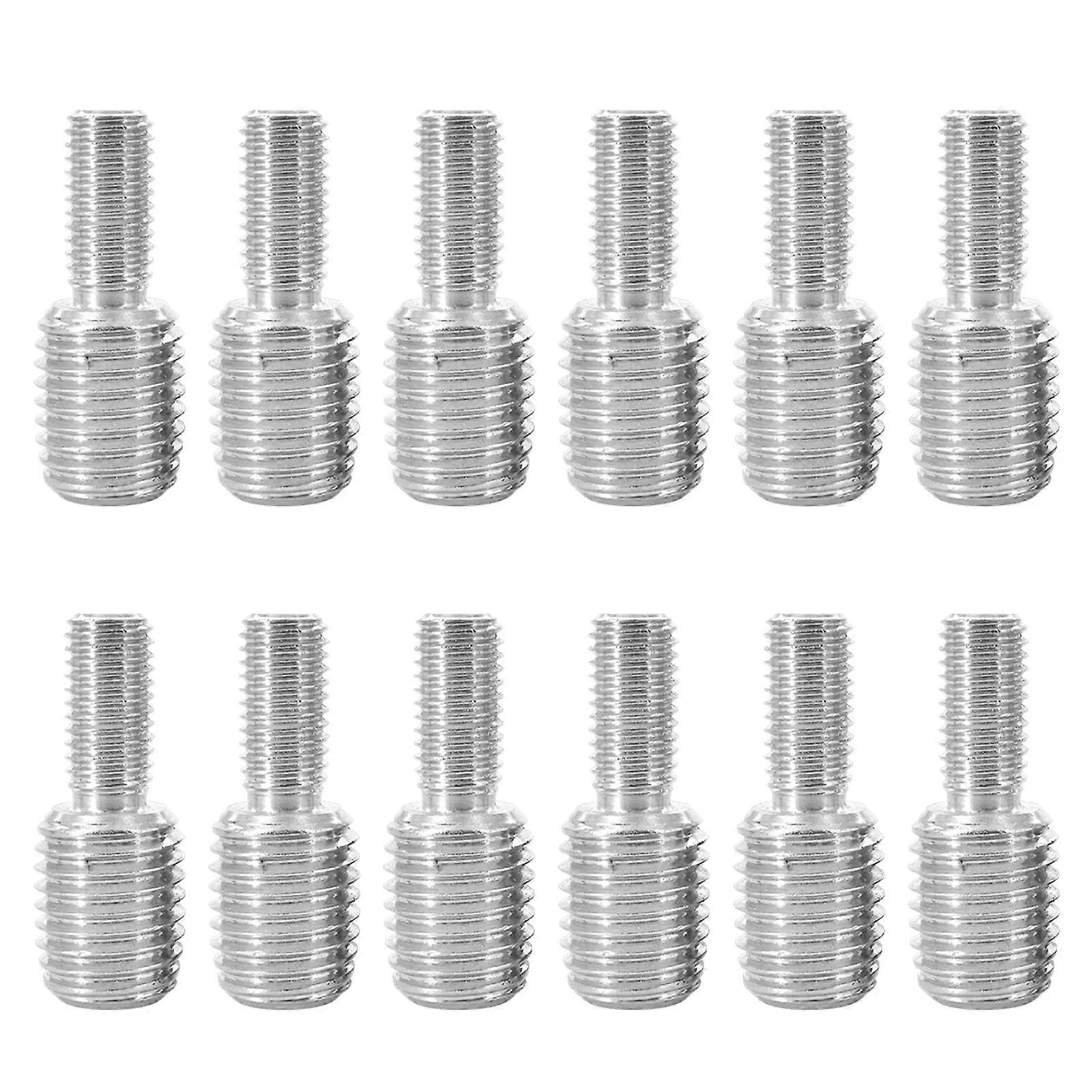 Pack of 12 Stud Bolts M6 x 20 mm to M8 x 20 mm Double End Threaded Screws Stainless Steel Thread Adapter Threaded Bolt Reducer Adapter for Furniture