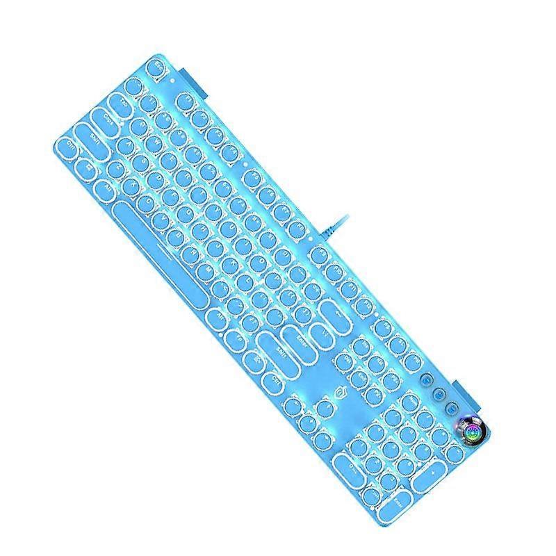 Keyboard, Cable Length: 1.6m, Style: White Light (Blue) White Light (Blue)