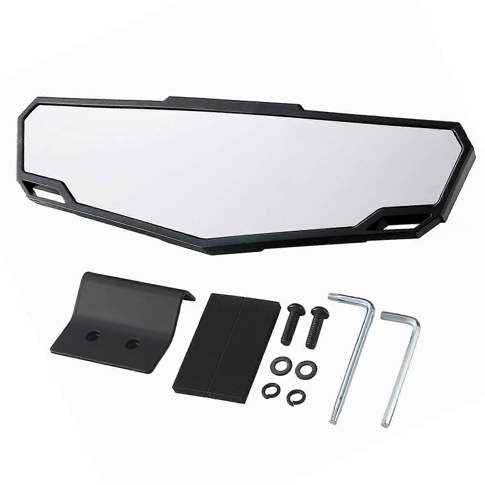 UTV Adjustable Impact Resistant Wide Angle Rear View Mirror with Windshield Easy Installation Suitable for 570 900 1000 Multicolor