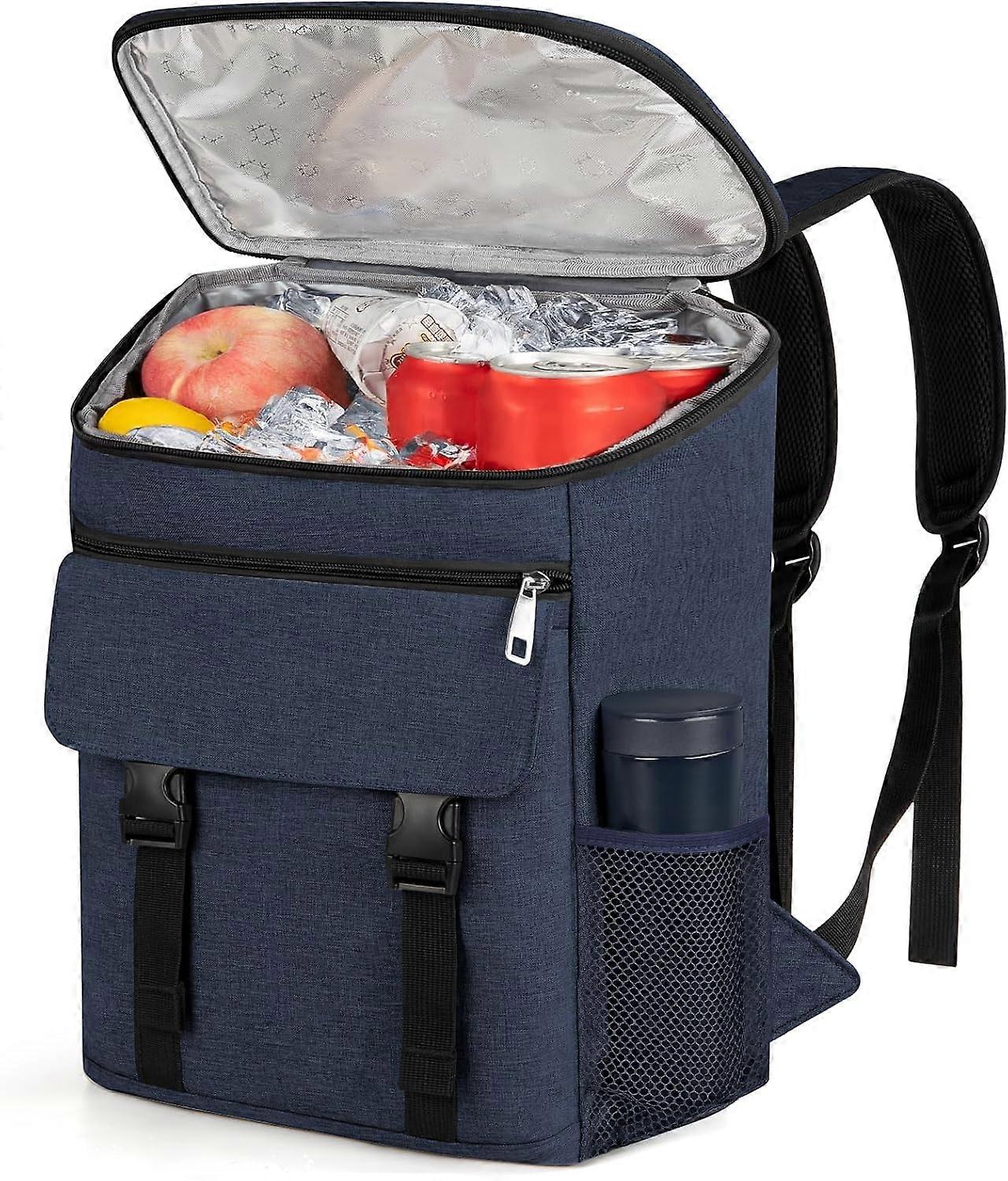 Insulated Soft-Sided Leak-Proof Cooler Backpack Holds 30 Cans Portable for Picnic, Camping, Beach, Hiking & BBQ Ideal Insulated Backpack for Men &
